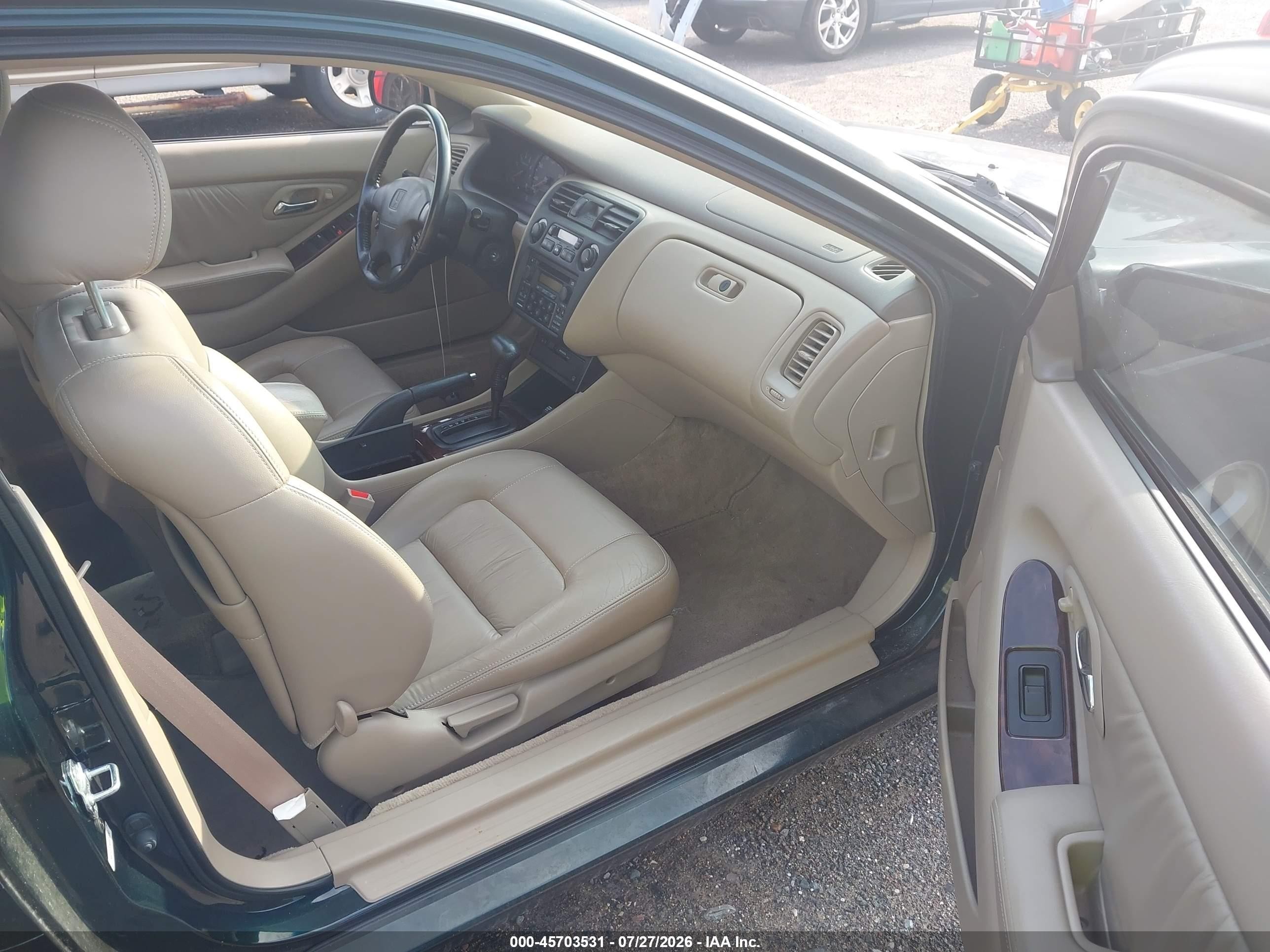 1998 Honda Accord Ex V6 Зеленый vin: 1HGCG2257WA028332