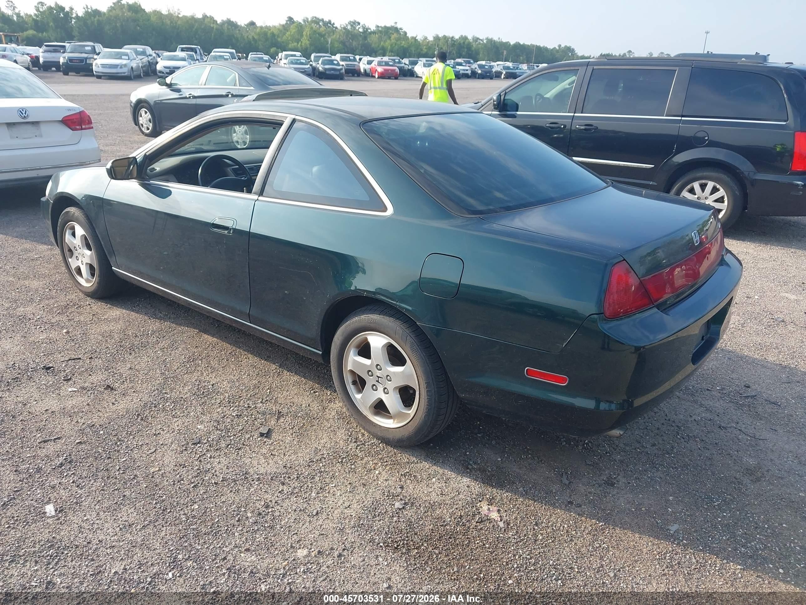 1998 Honda Accord Ex V6 Зеленый vin: 1HGCG2257WA028332