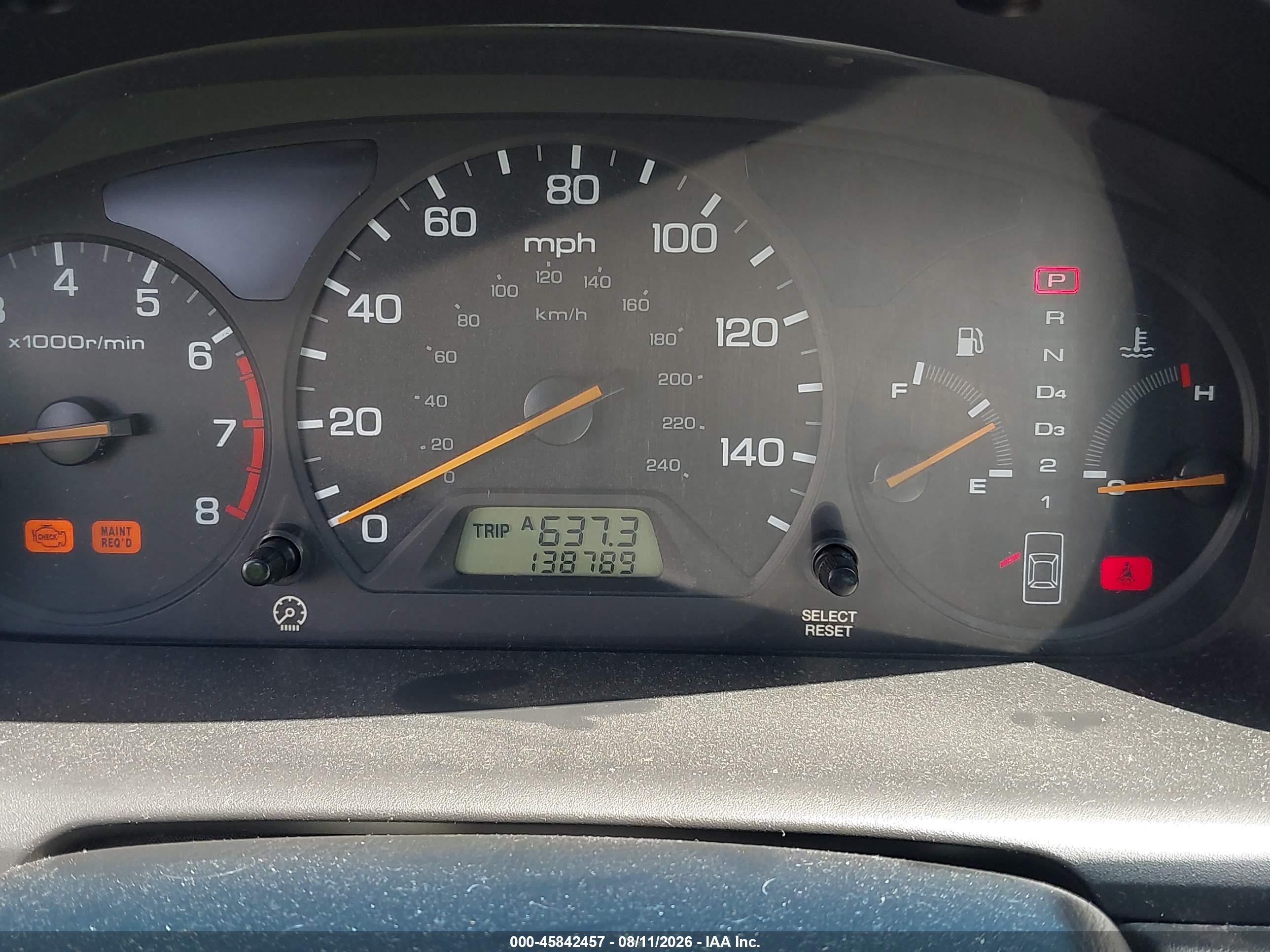 1999 Honda Accord Ex V6 Черный vin: 1HGCG2257XA003769