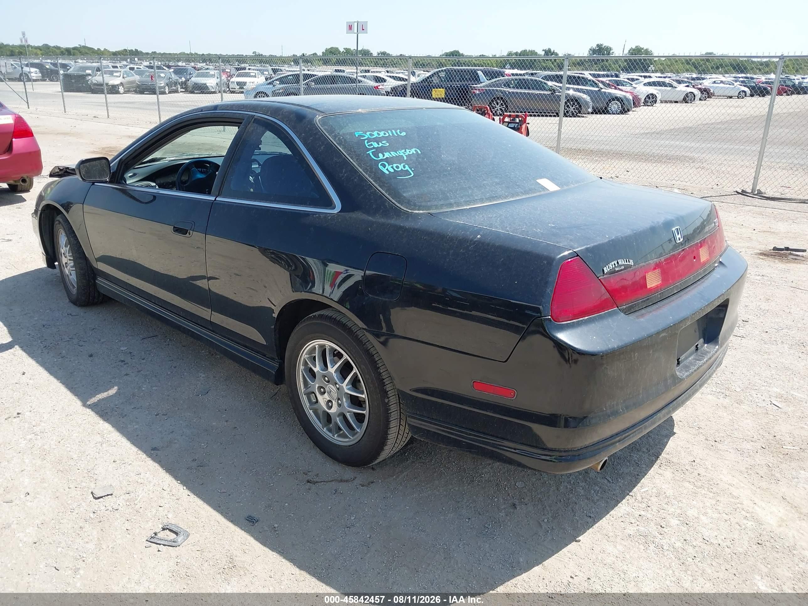 1999 Honda Accord Ex V6 Черный vin: 1HGCG2257XA003769