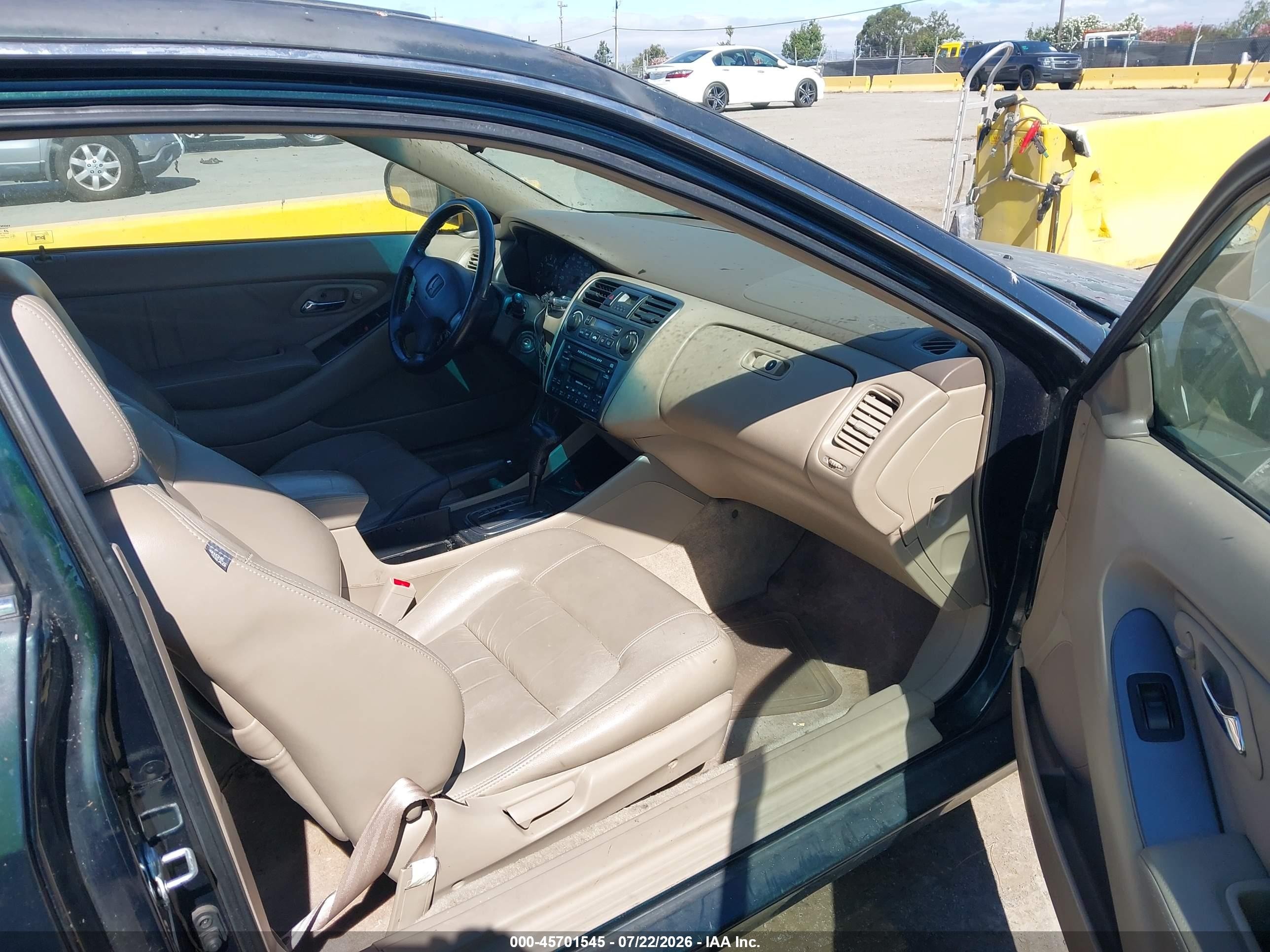2001 Honda Accord 3.0 Ex Green vin: 1HGCG22581A007904