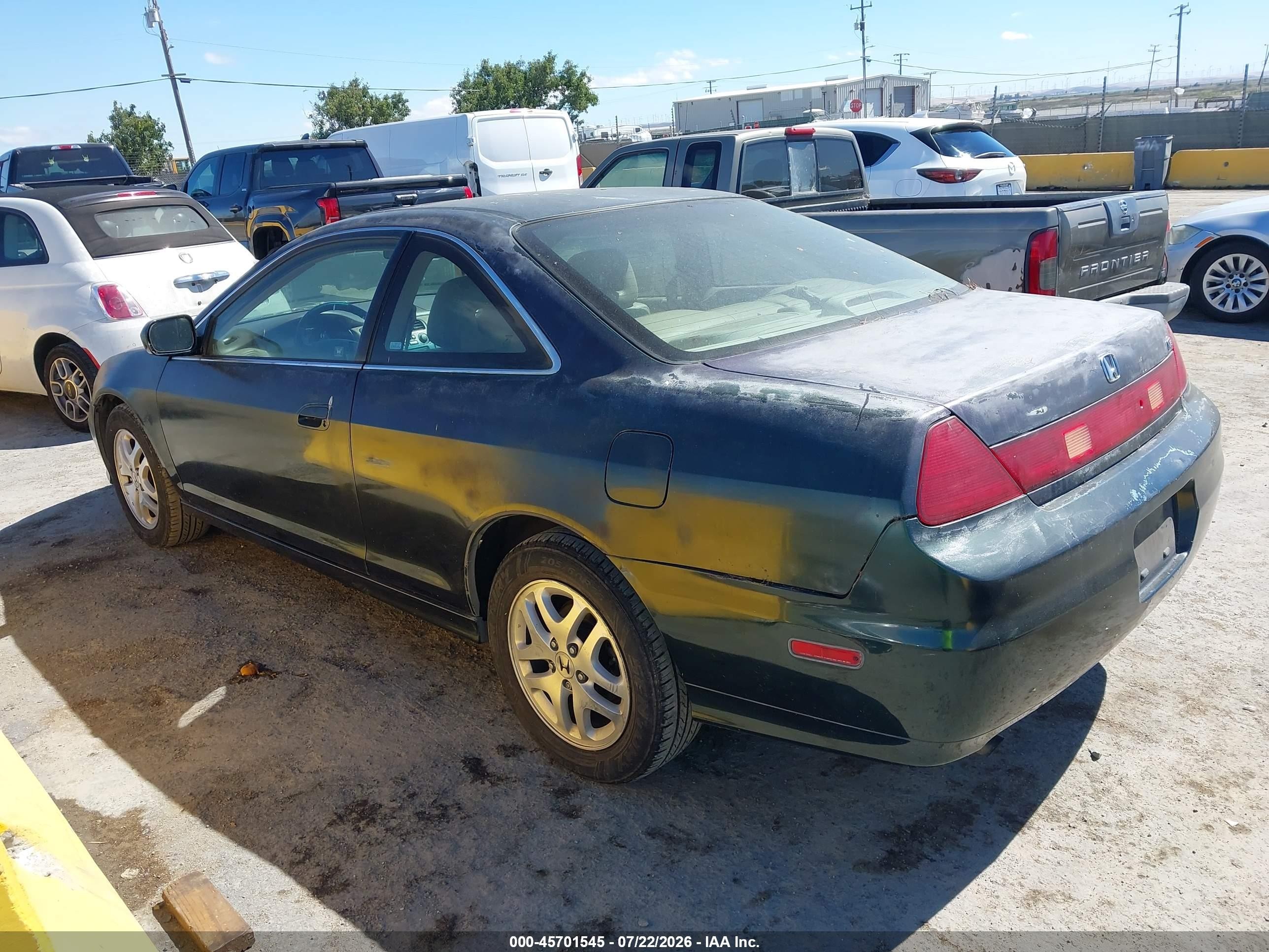 2001 Honda Accord 3.0 Ex Green vin: 1HGCG22581A007904