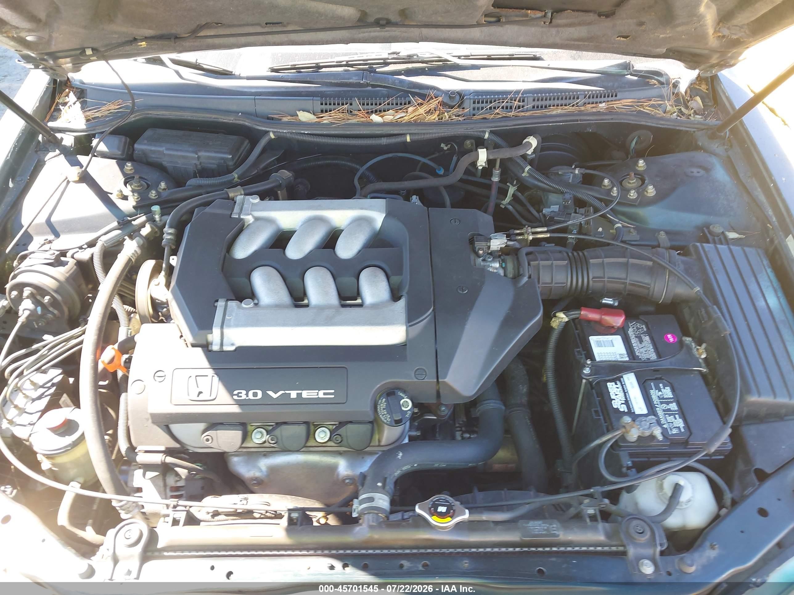 2001 Honda Accord 3.0 Ex Green vin: 1HGCG22581A007904