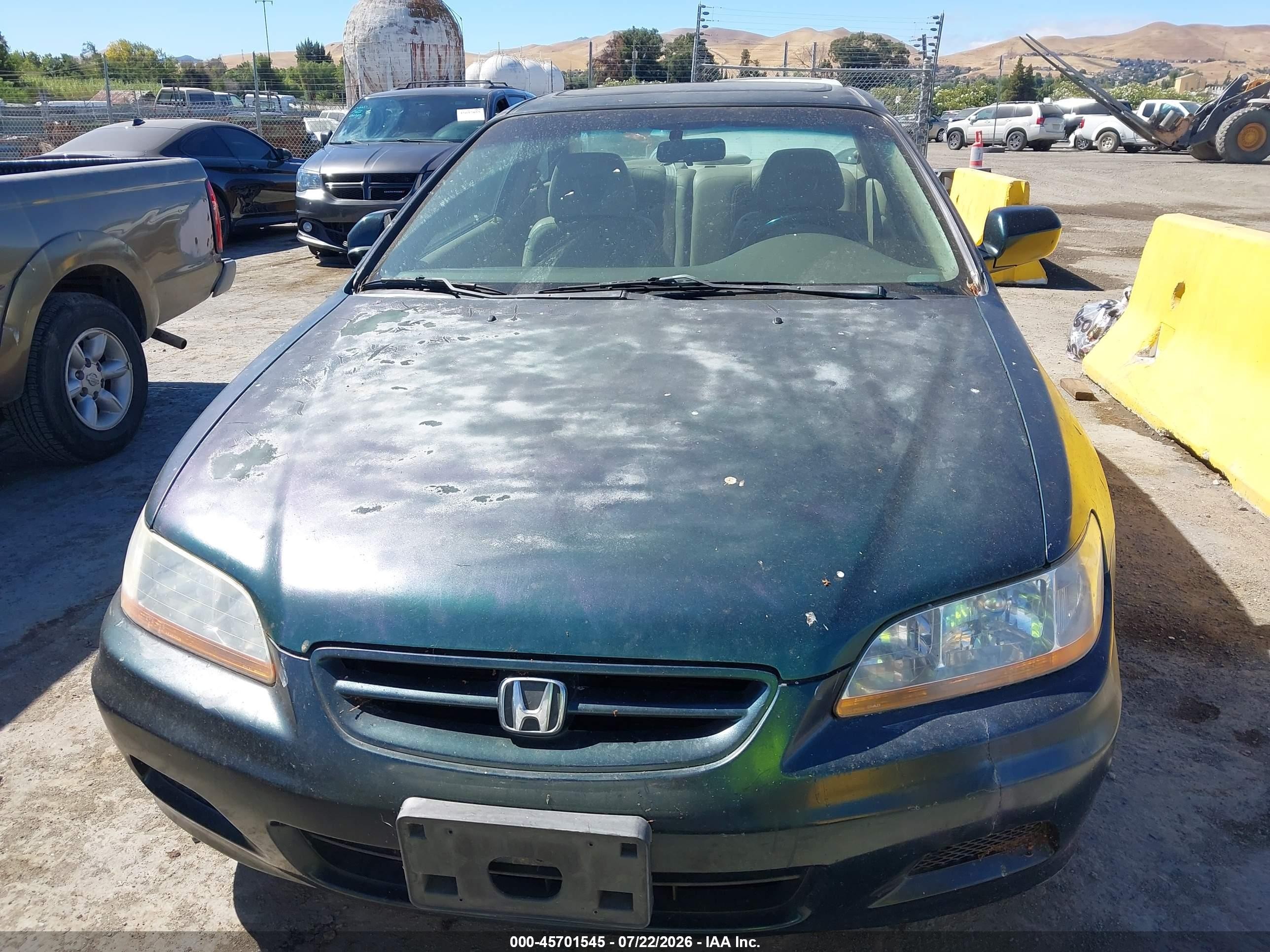 2001 Honda Accord 3.0 Ex Green vin: 1HGCG22581A007904