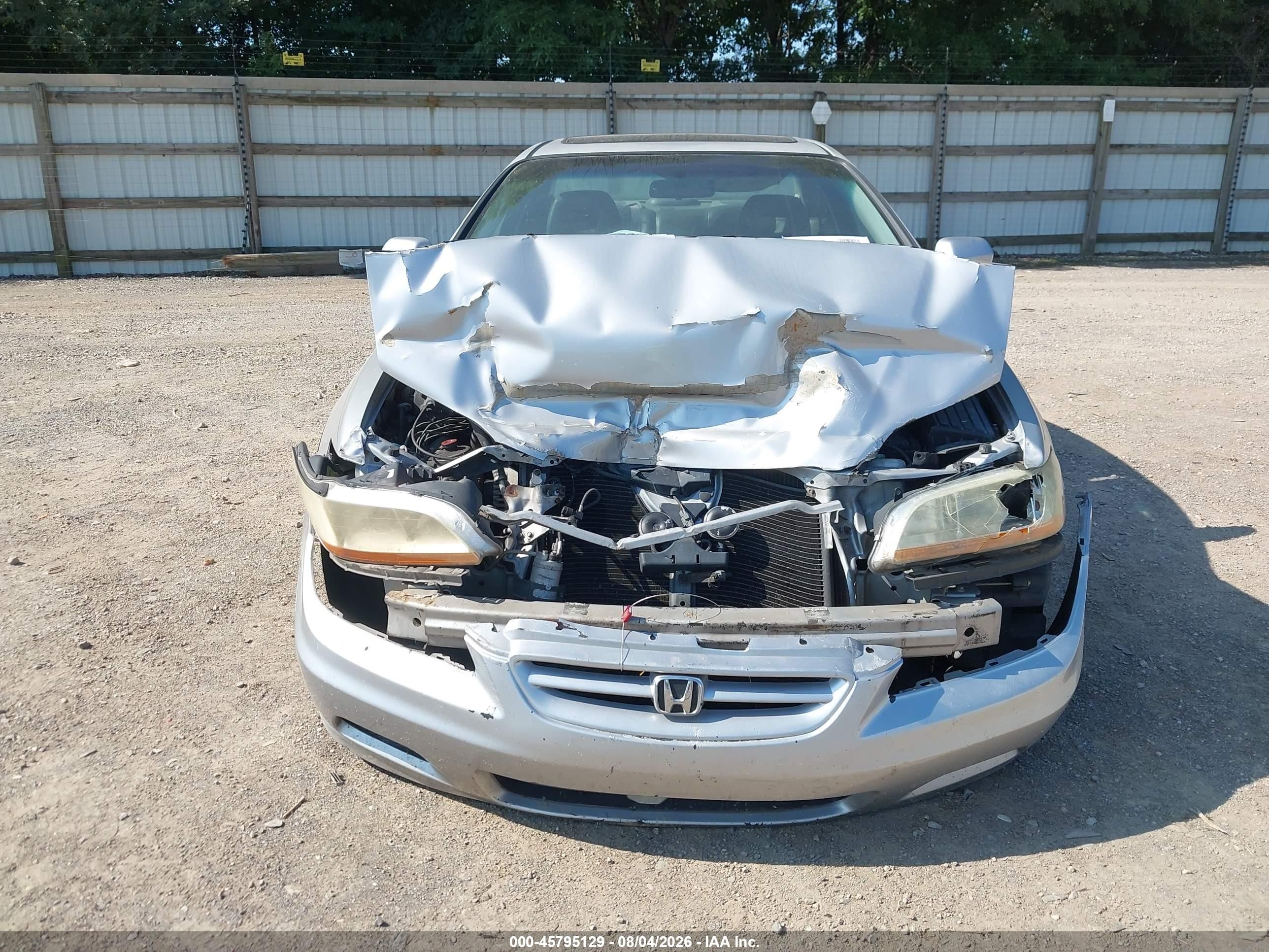 2002 Honda Accord 3.0 Ex Silver vin: 1HGCG22592A028410