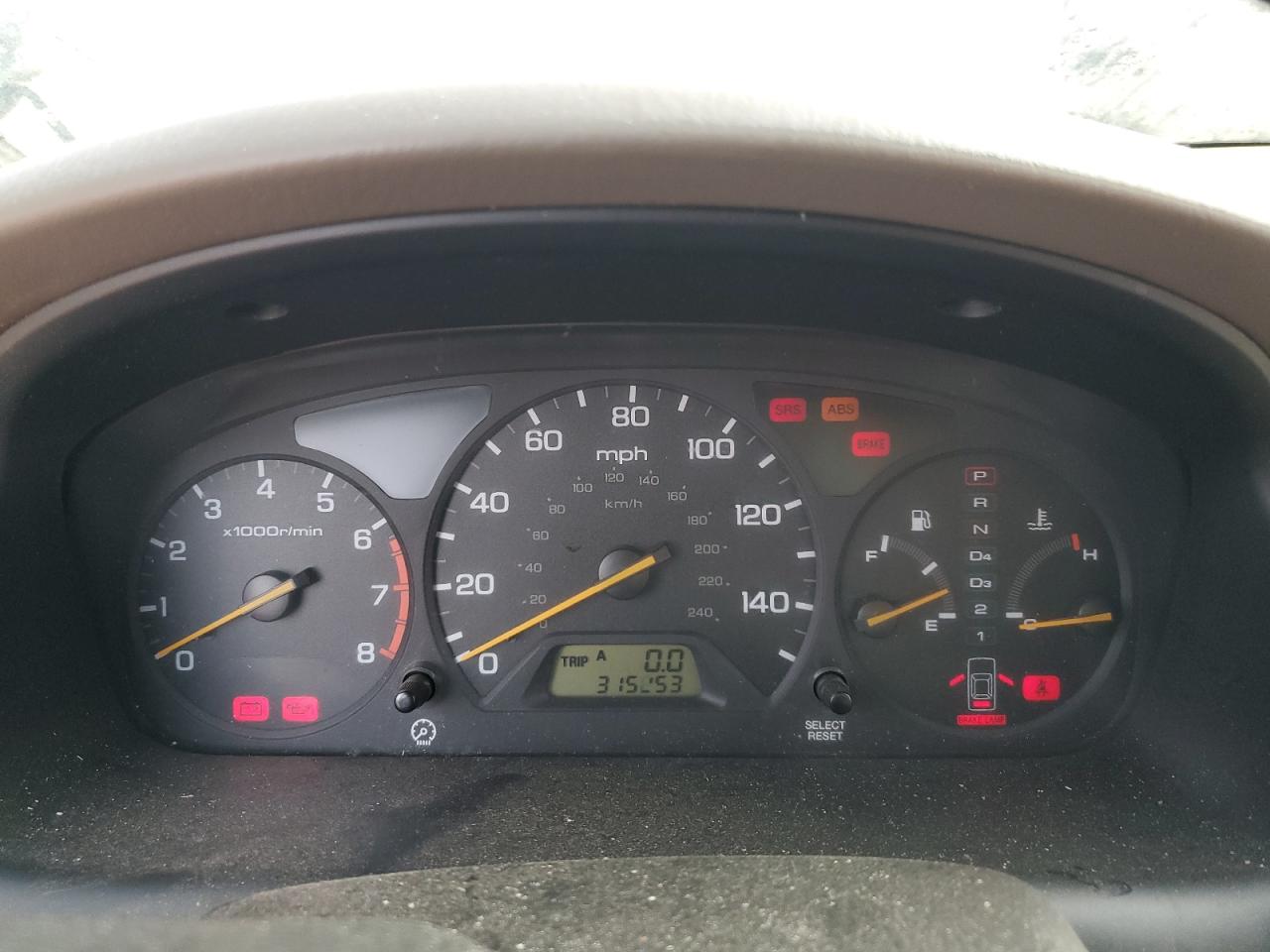 2000 Honda Accord Ex Green vin: 1HGCG2259YA007386