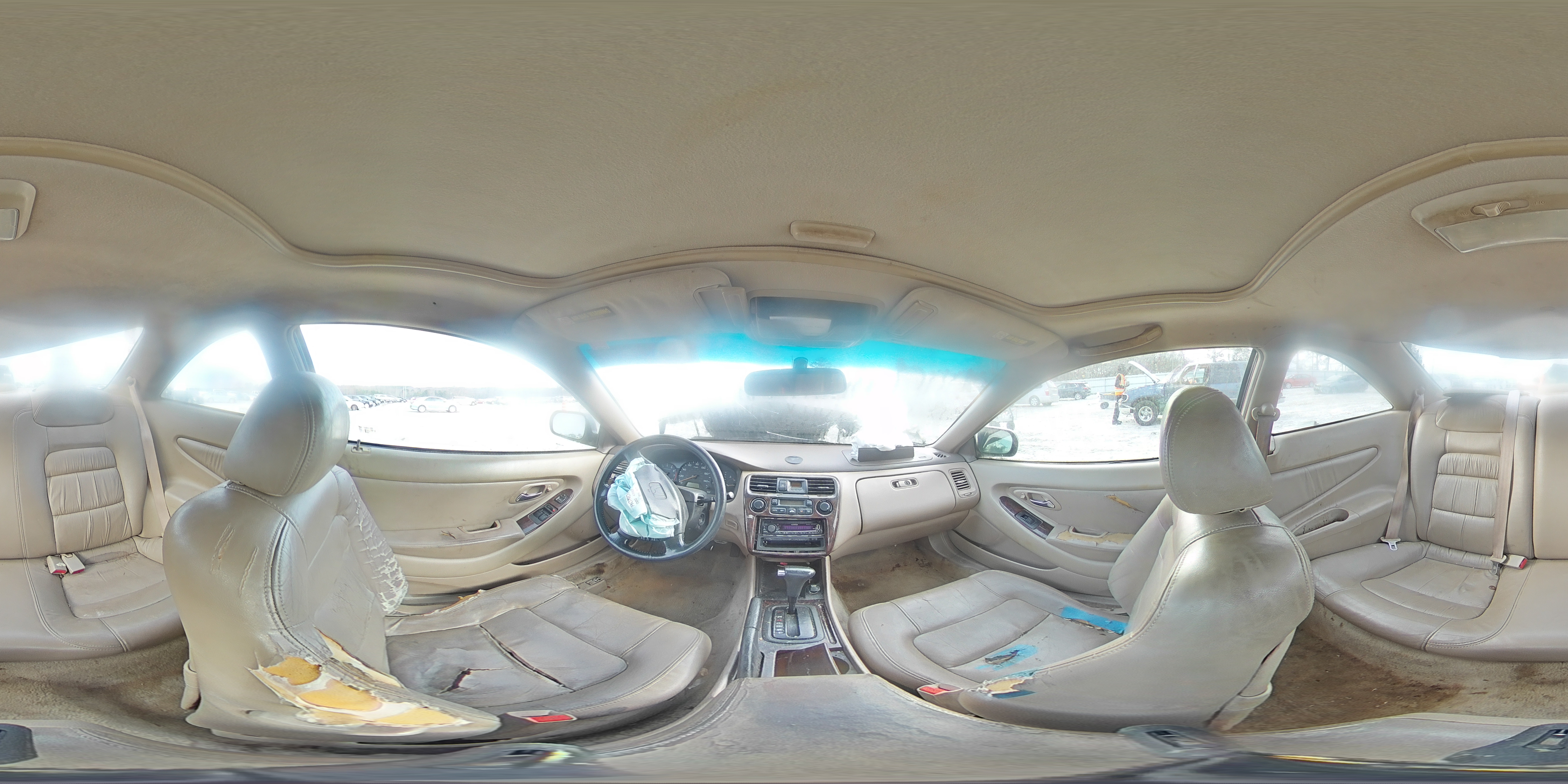 2000 Honda Accord Ex Green vin: 1HGCG2259YA007386