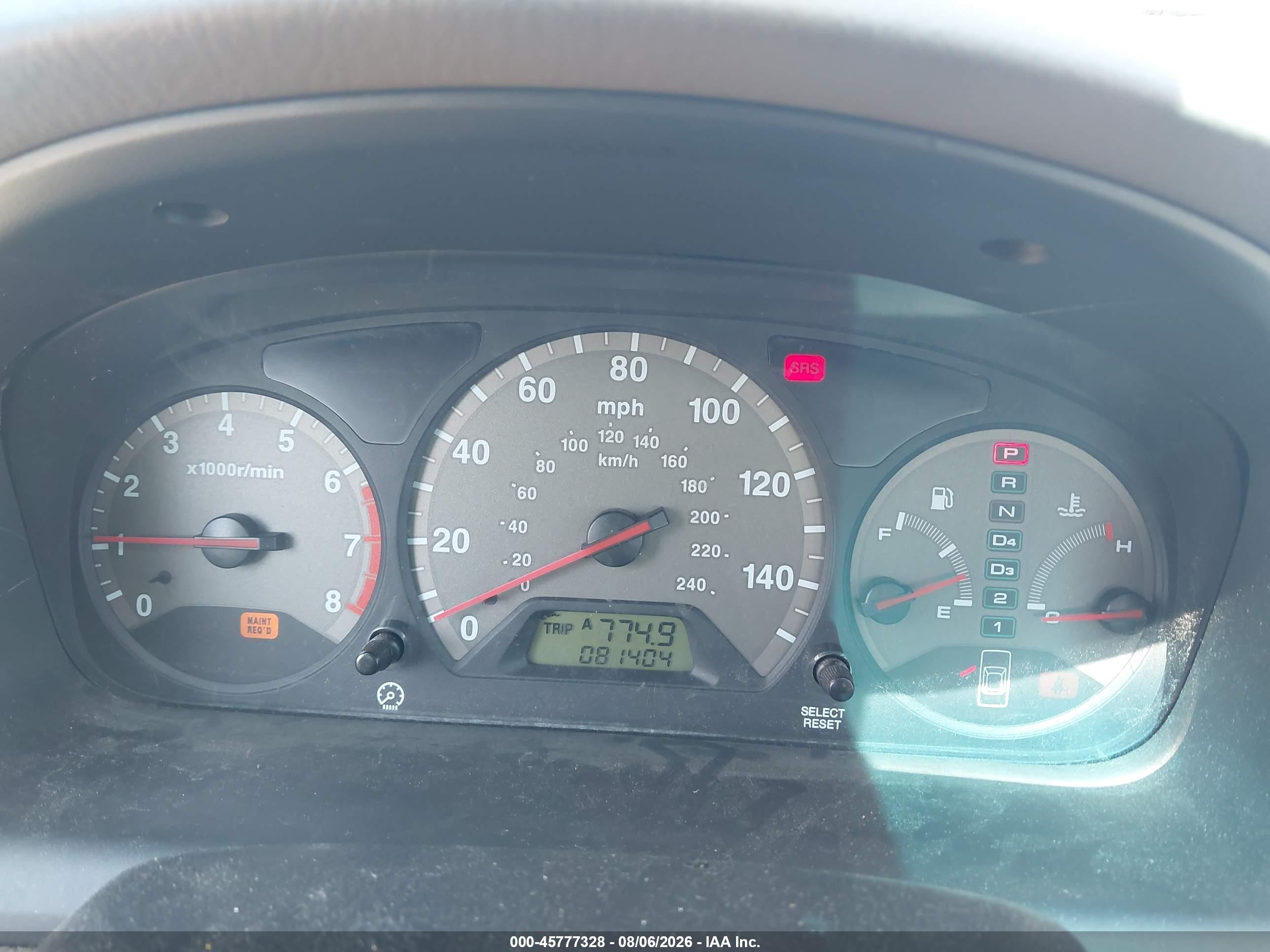 2001 Honda Accord 3.0 Ex Green vin: 1HGCG225X1A003577