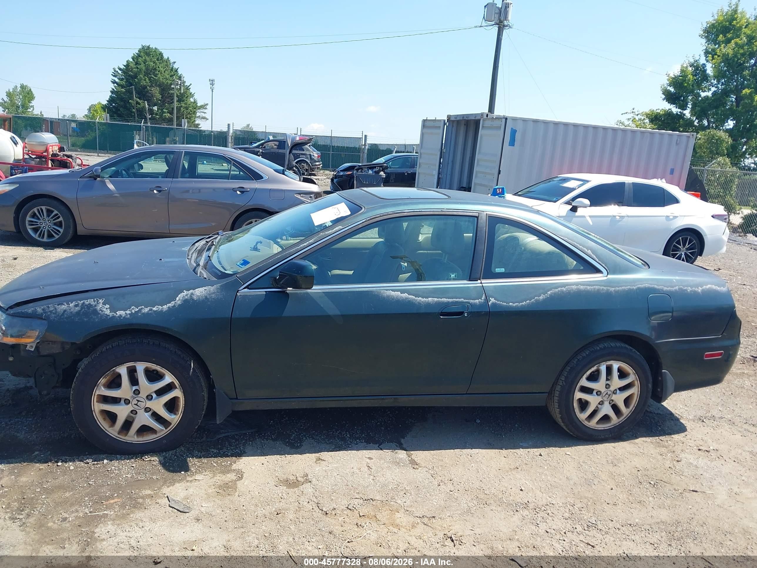2001 Honda Accord 3.0 Ex Green vin: 1HGCG225X1A003577