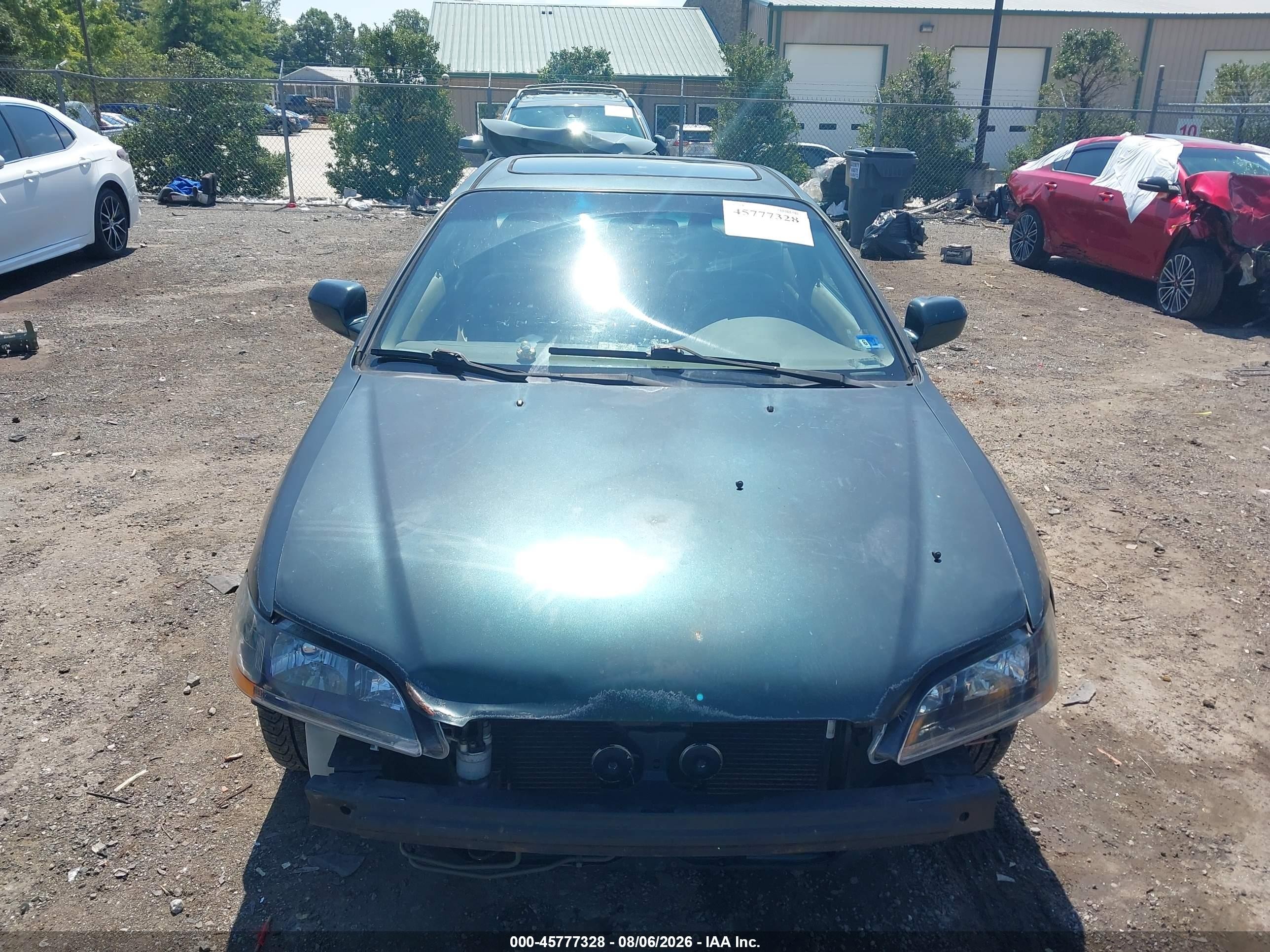 2001 Honda Accord 3.0 Ex Green vin: 1HGCG225X1A003577