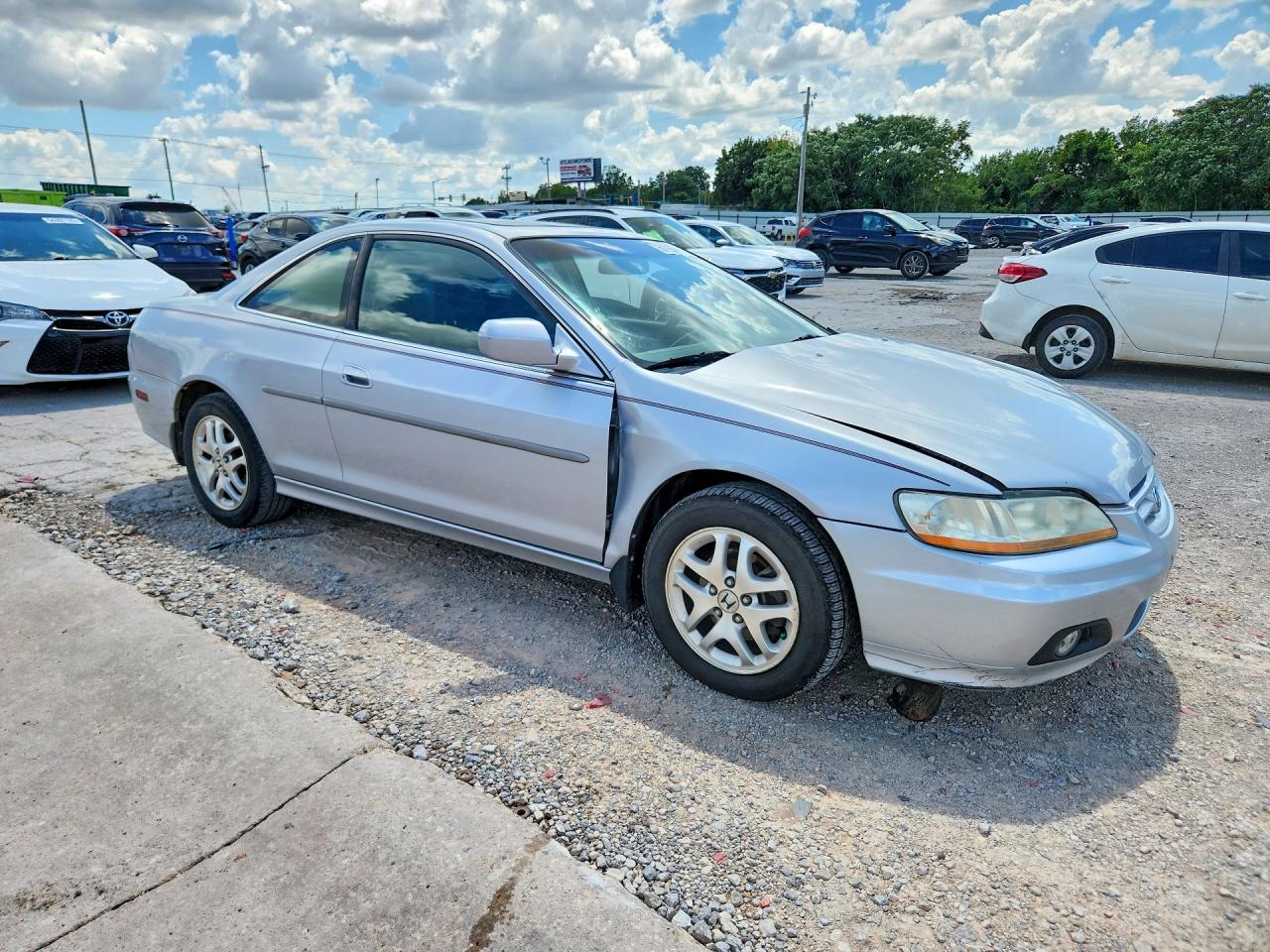 2001 Honda Accord Ex Silver vin: 1HGCG225X1A032805