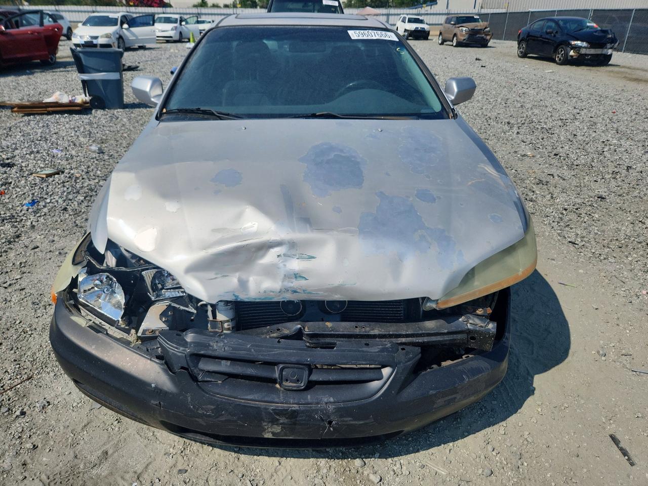 2002 Honda Accord Ex Silver vin: 1HGCG225X2A006187