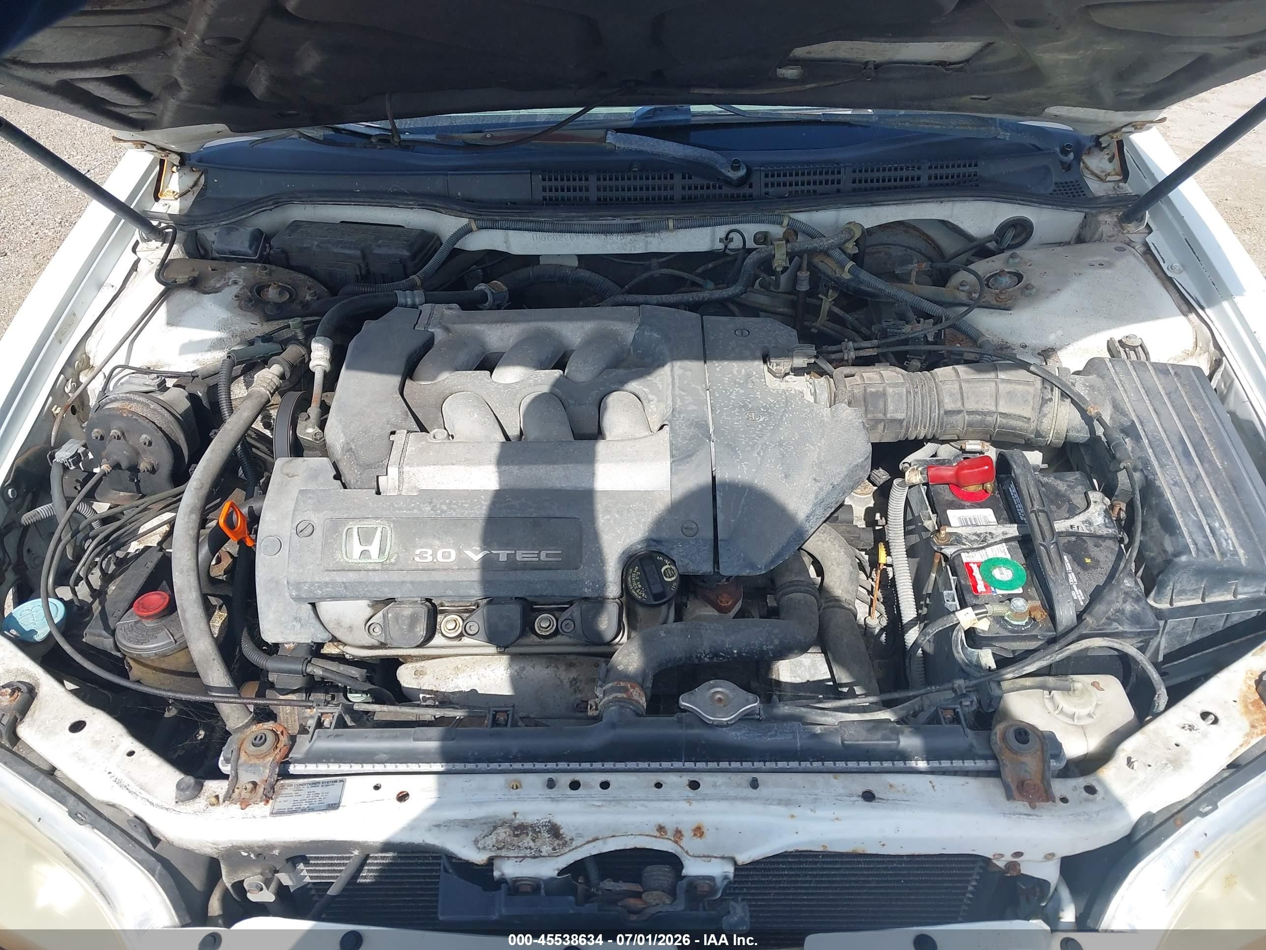 2002 Honda Accord 3.0 Ex White vin: 1HGCG225X2A023295