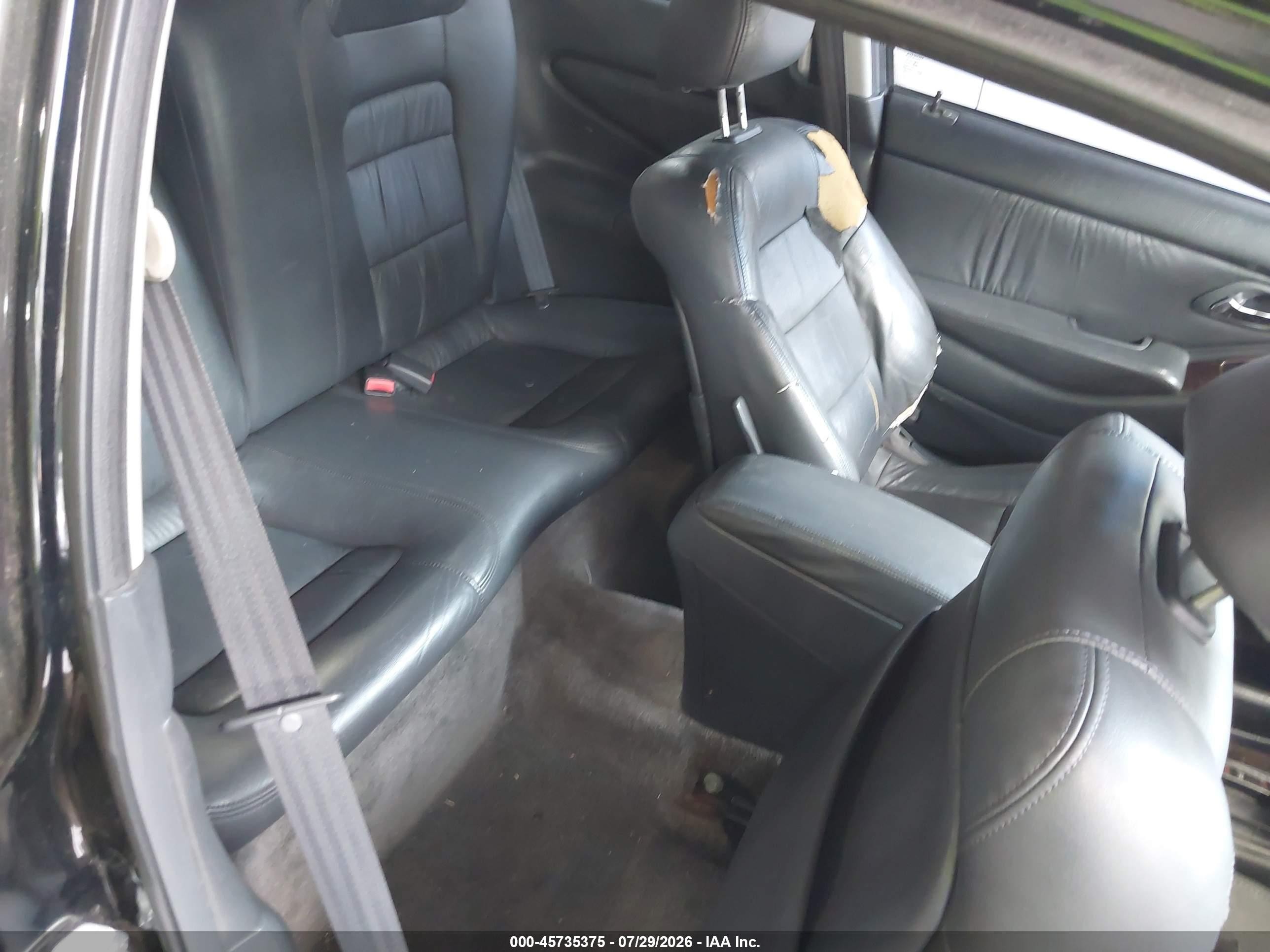 1999 Honda Accord Ex V6 Black vin: 1HGCG225XXA021585