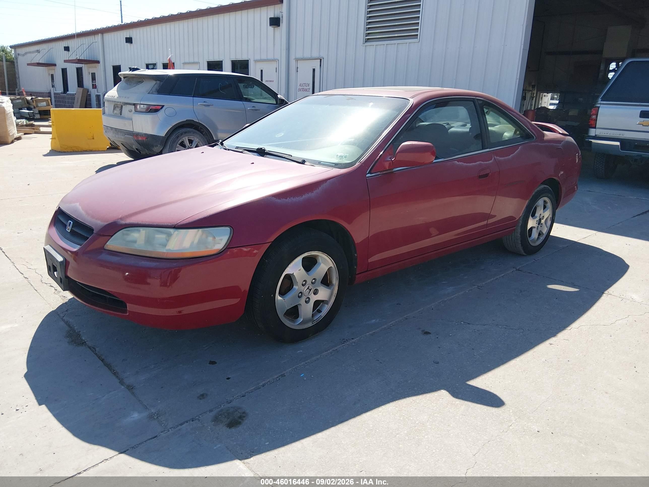 2000 Honda Accord 3.0 Ex Red vin: 1HGCG225XYA015853