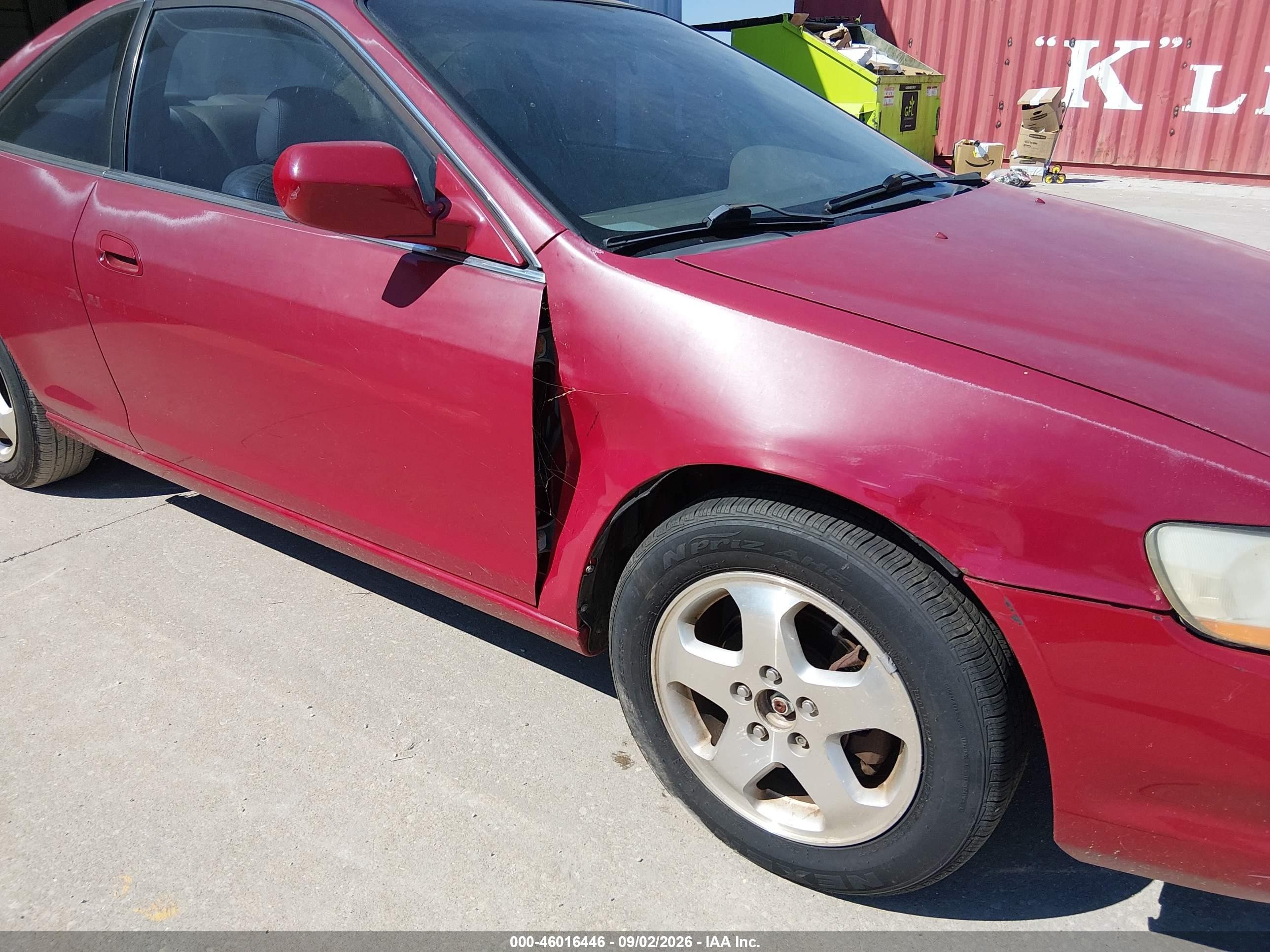2000 Honda Accord 3.0 Ex Red vin: 1HGCG225XYA015853