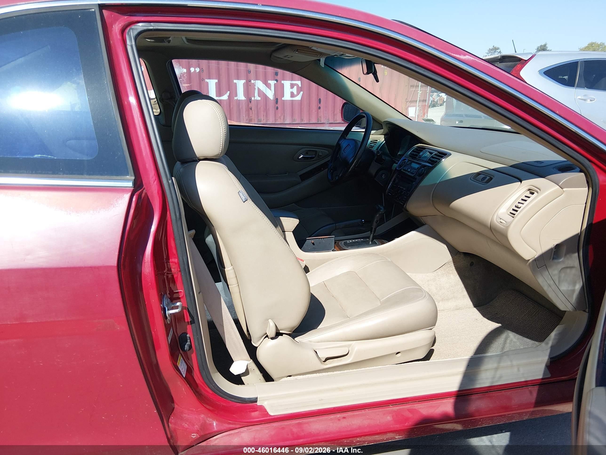 2000 Honda Accord 3.0 Ex Red vin: 1HGCG225XYA015853