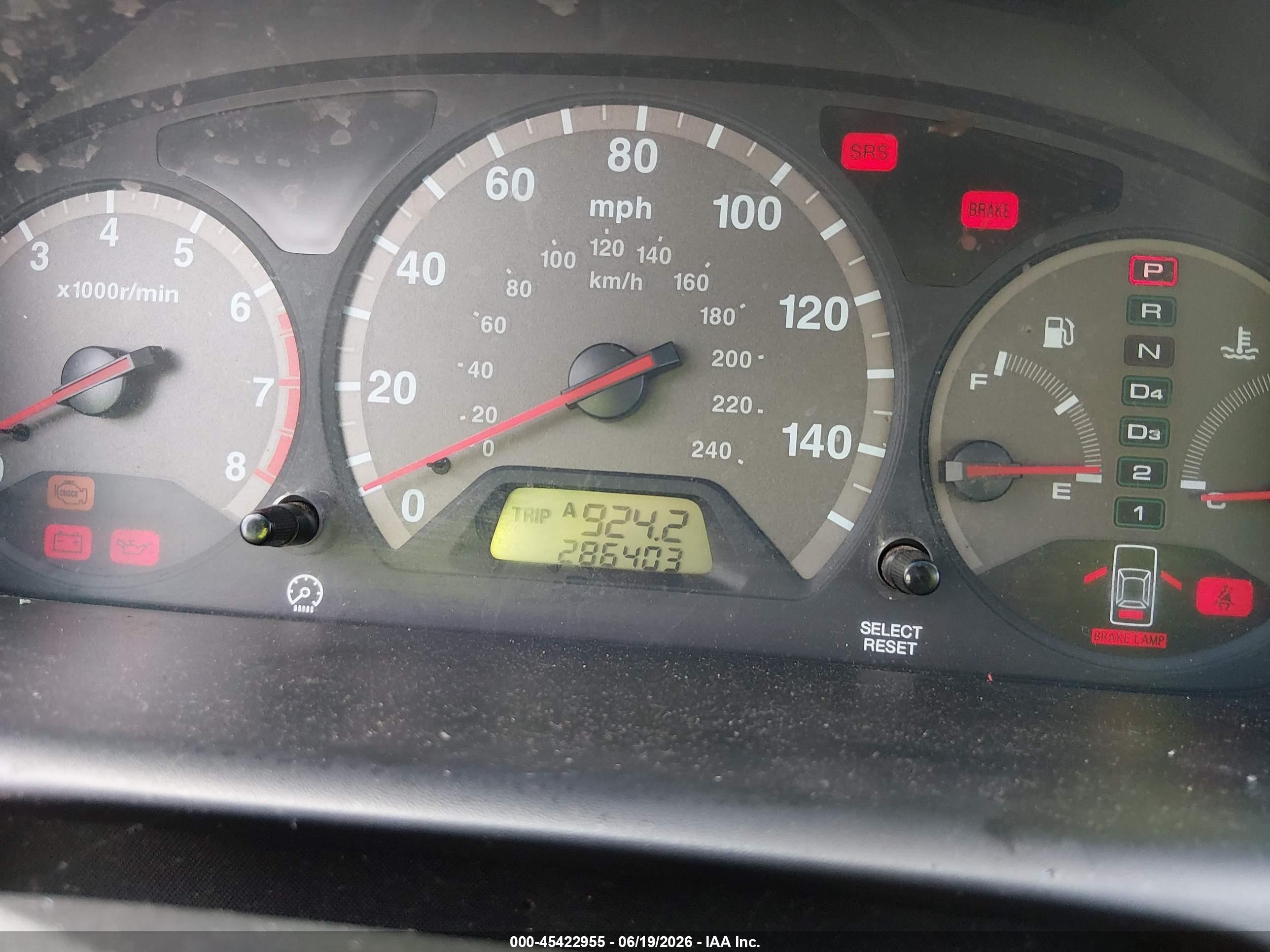 2000 Honda Accord 3.0 Ex Красный vin: 1HGCG225XYA026724