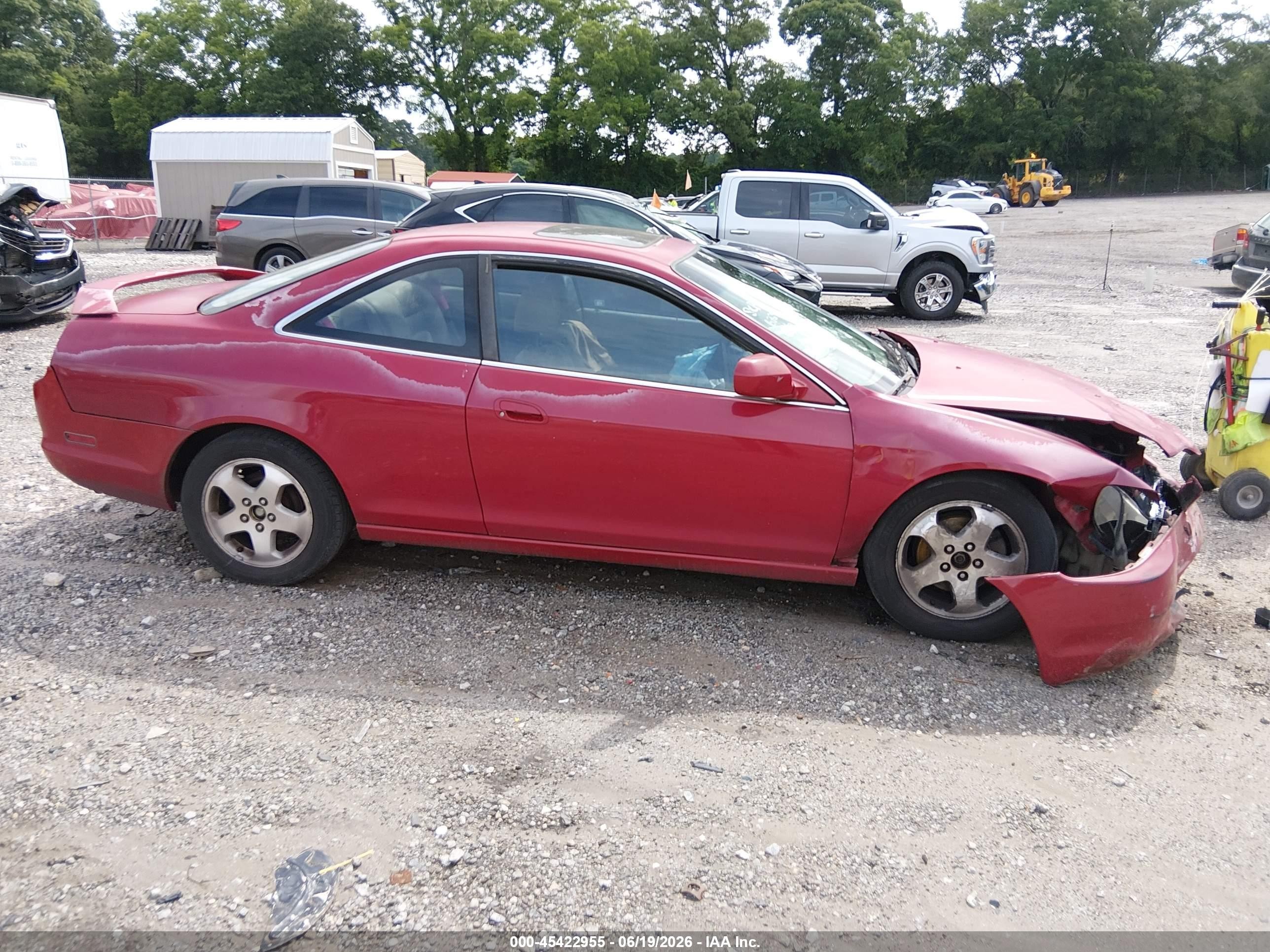 2000 Honda Accord 3.0 Ex Красный vin: 1HGCG225XYA026724