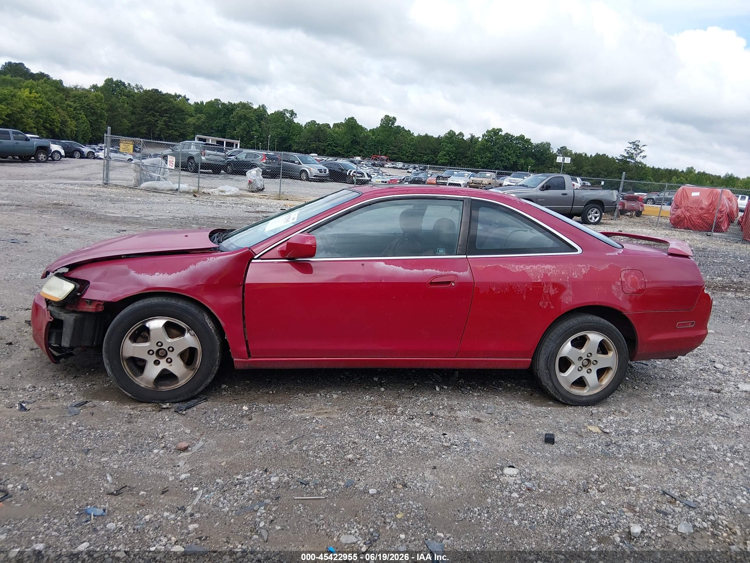 2000 Honda Accord 3.0 Ex Красный vin: 1HGCG225XYA026724