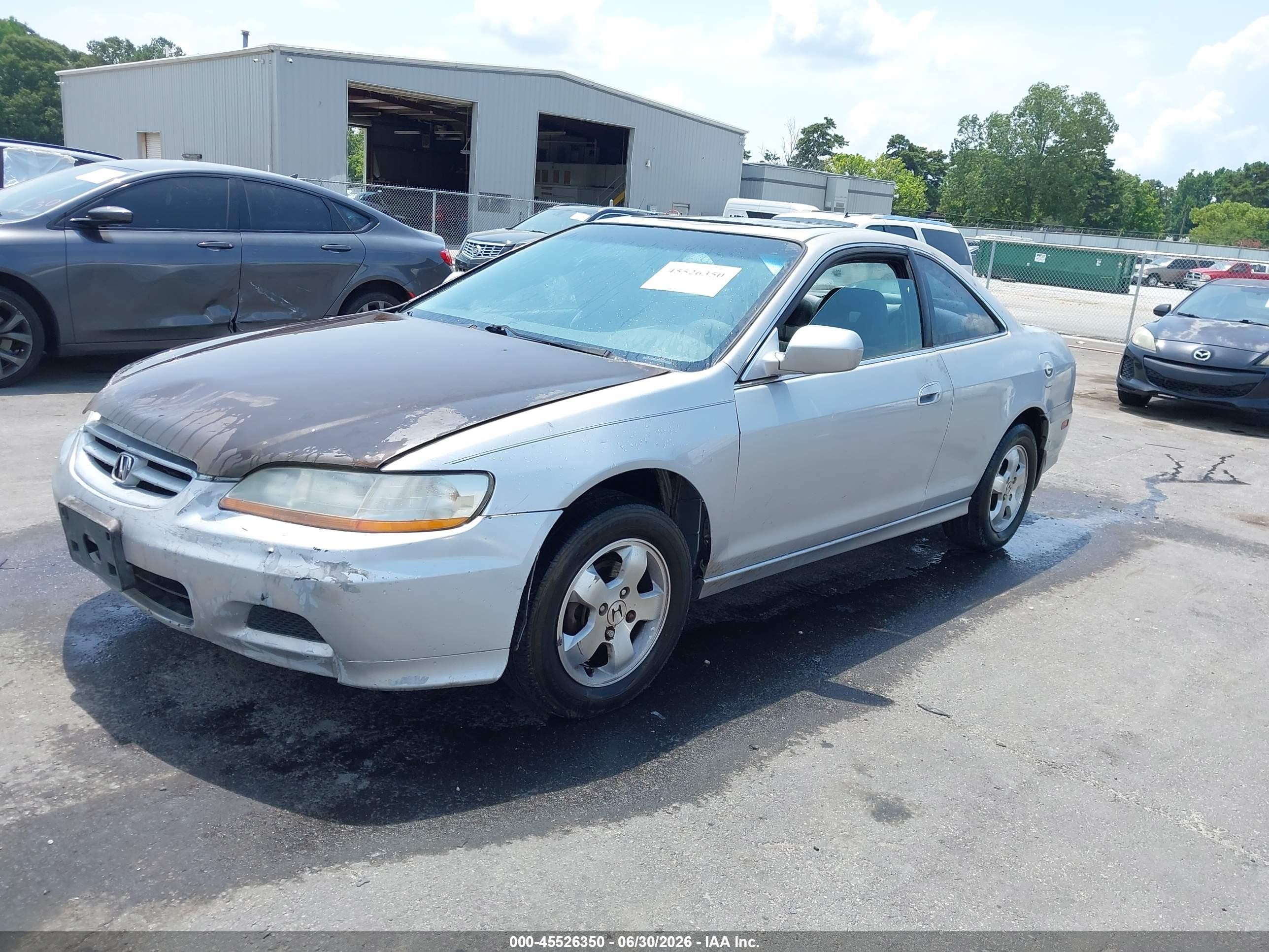 2001 Honda Accord 2.3 Ex Silver vin: 1HGCG31571A014253