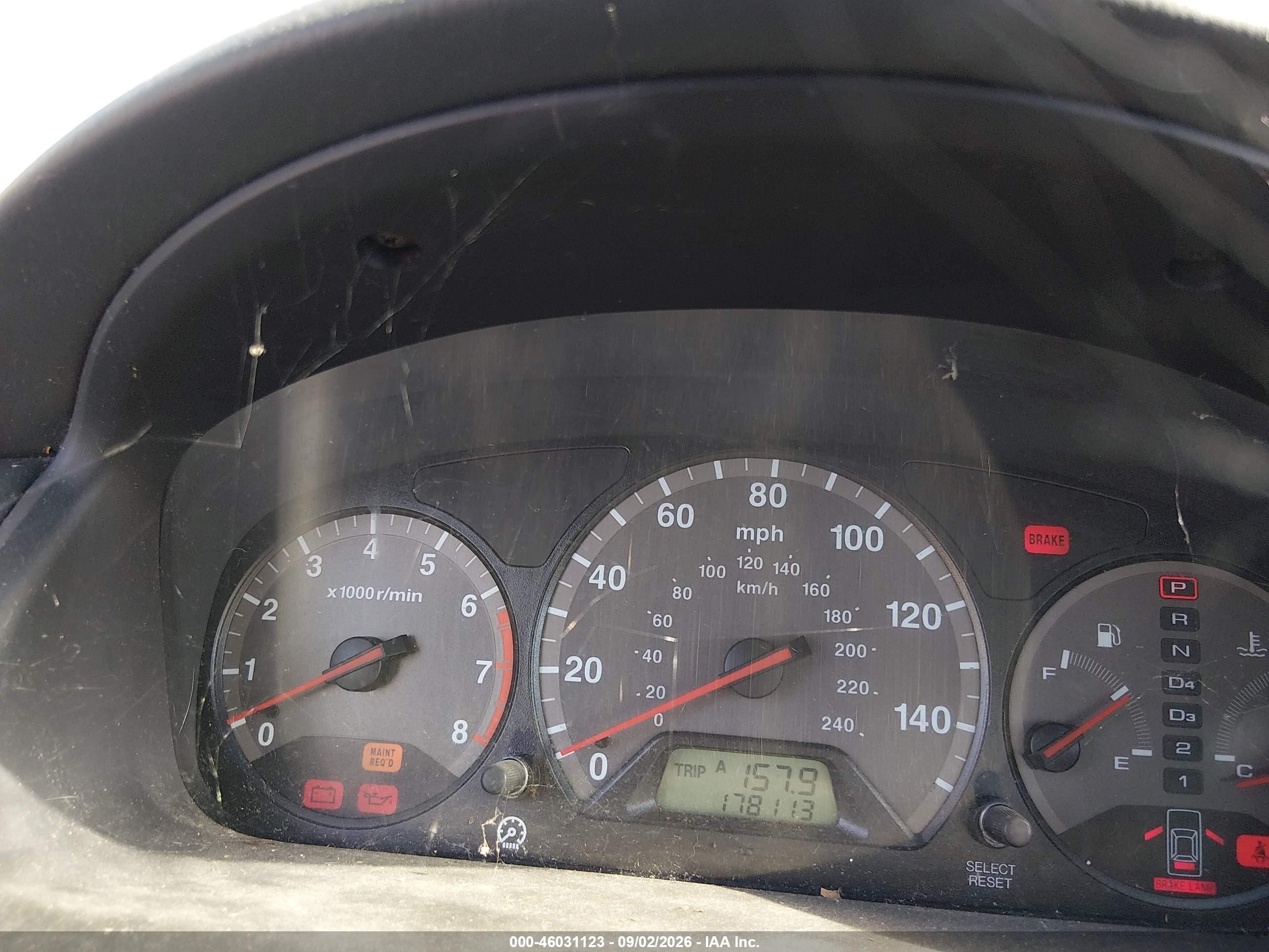 2002 Honda Accord 2.3 Se Black vin: 1HGCG32012A030971