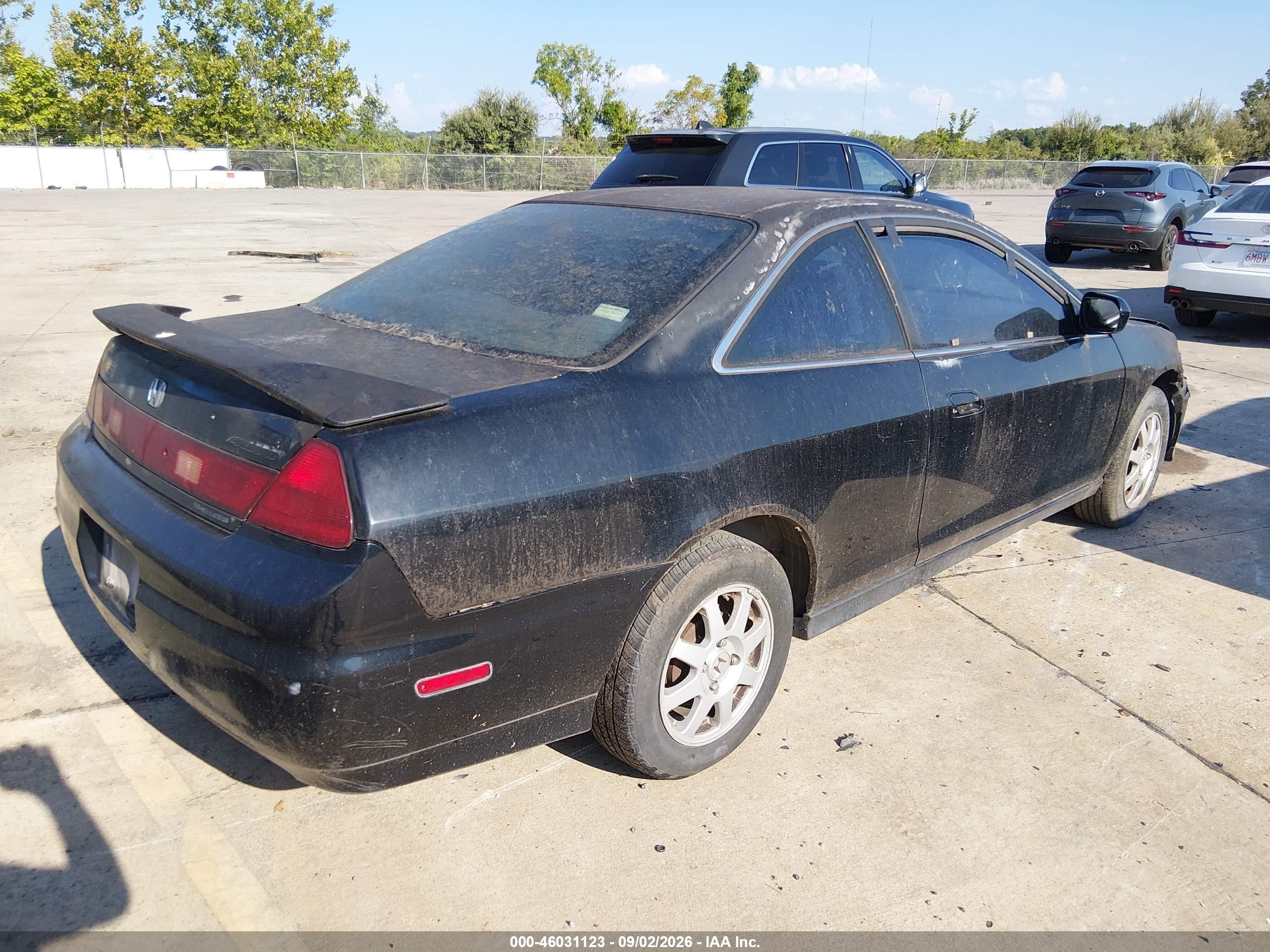 2002 Honda Accord 2.3 Se Black vin: 1HGCG32012A030971