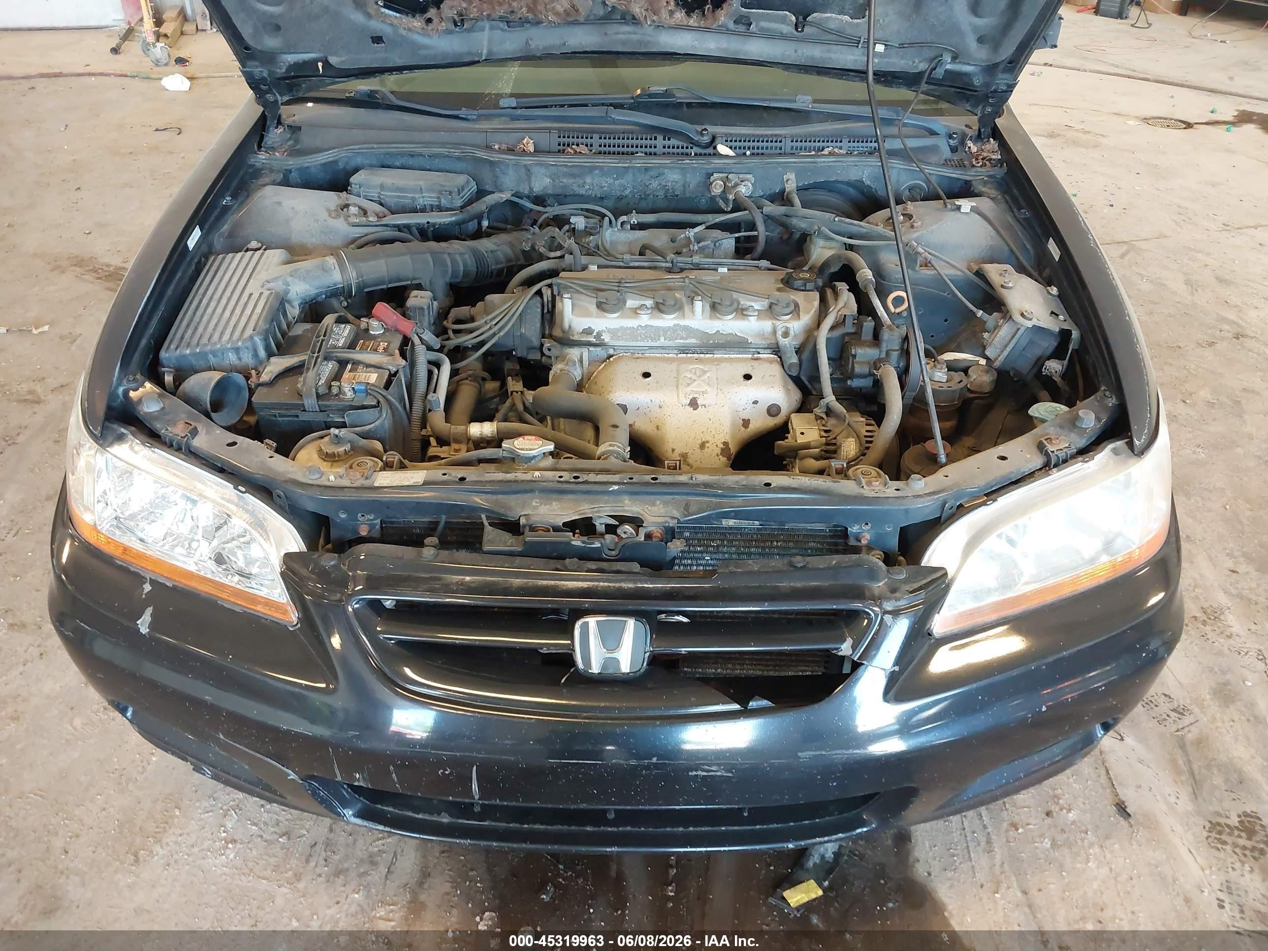 2002 Honda Accord 2.3 Se Black vin: 1HGCG32052A028298