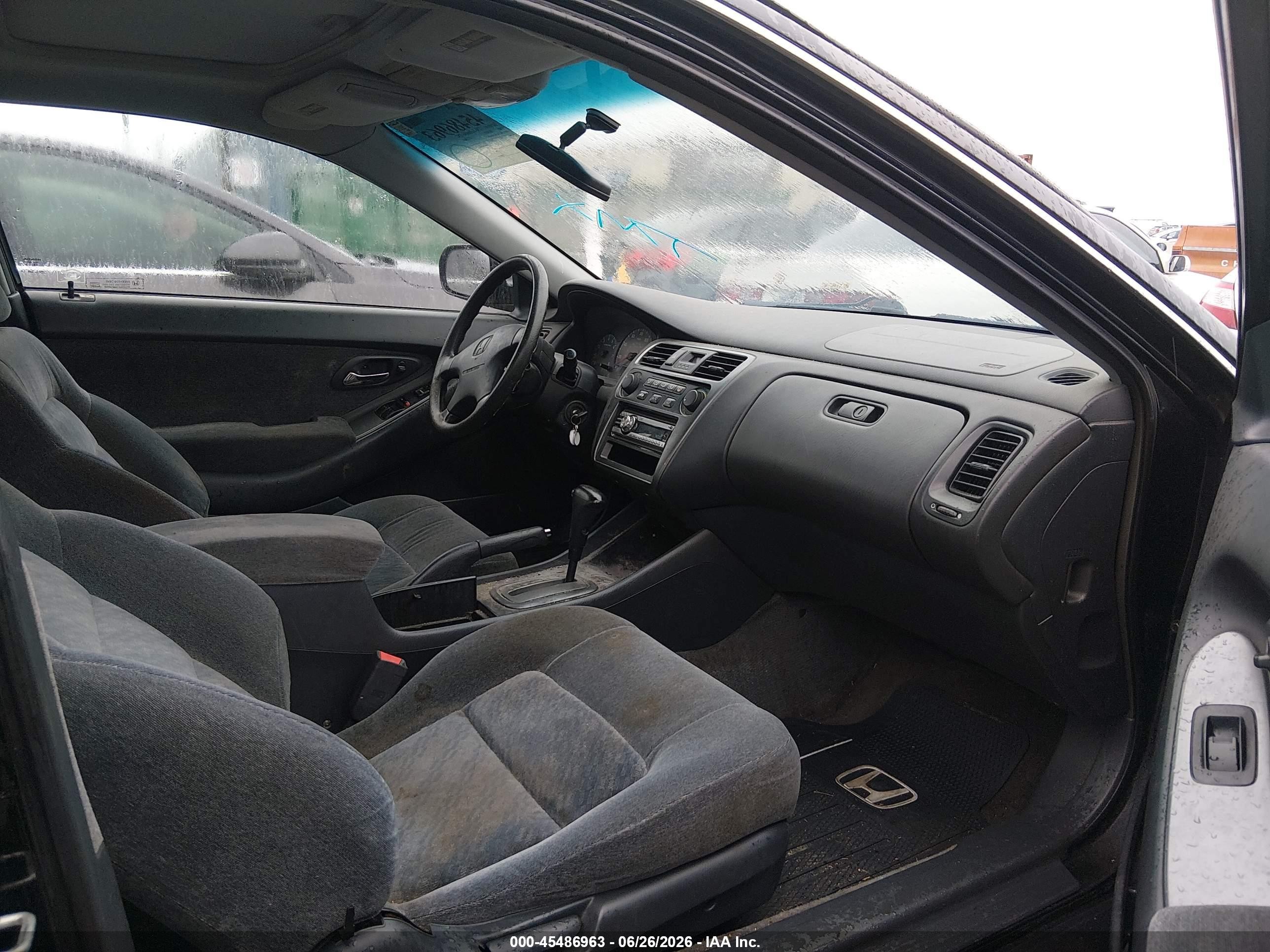 2002 Honda Accord 2.3 Se Black vin: 1HGCG322X2A025429