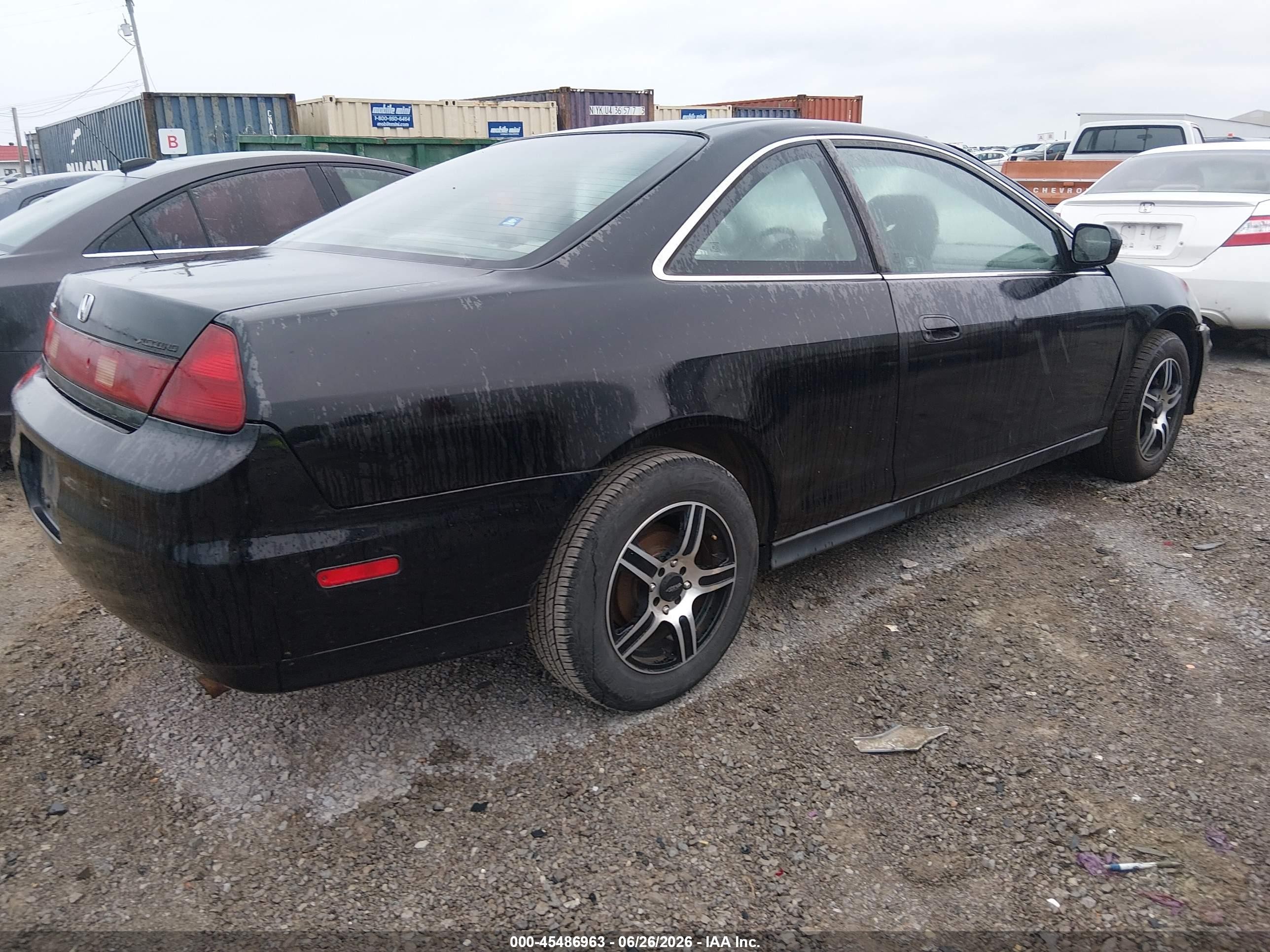 2002 Honda Accord 2.3 Se Black vin: 1HGCG322X2A025429