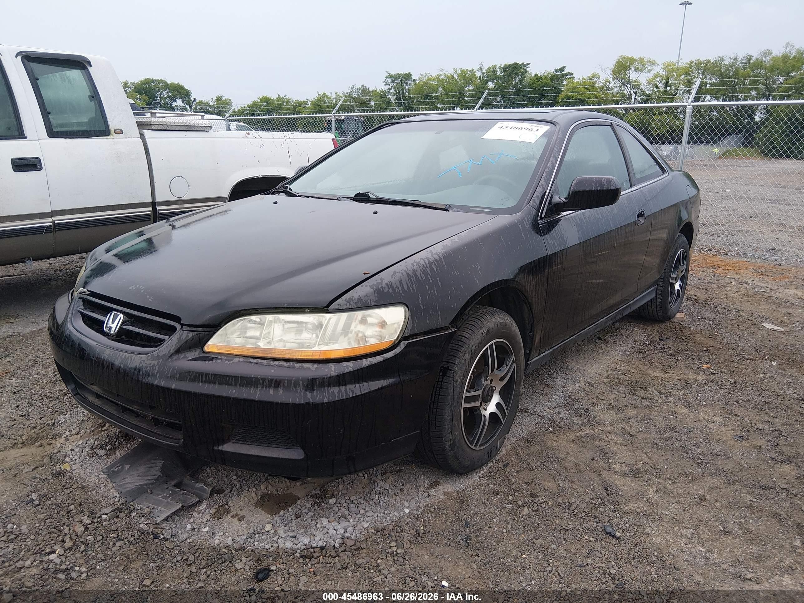 2002 Honda Accord 2.3 Se Black vin: 1HGCG322X2A025429