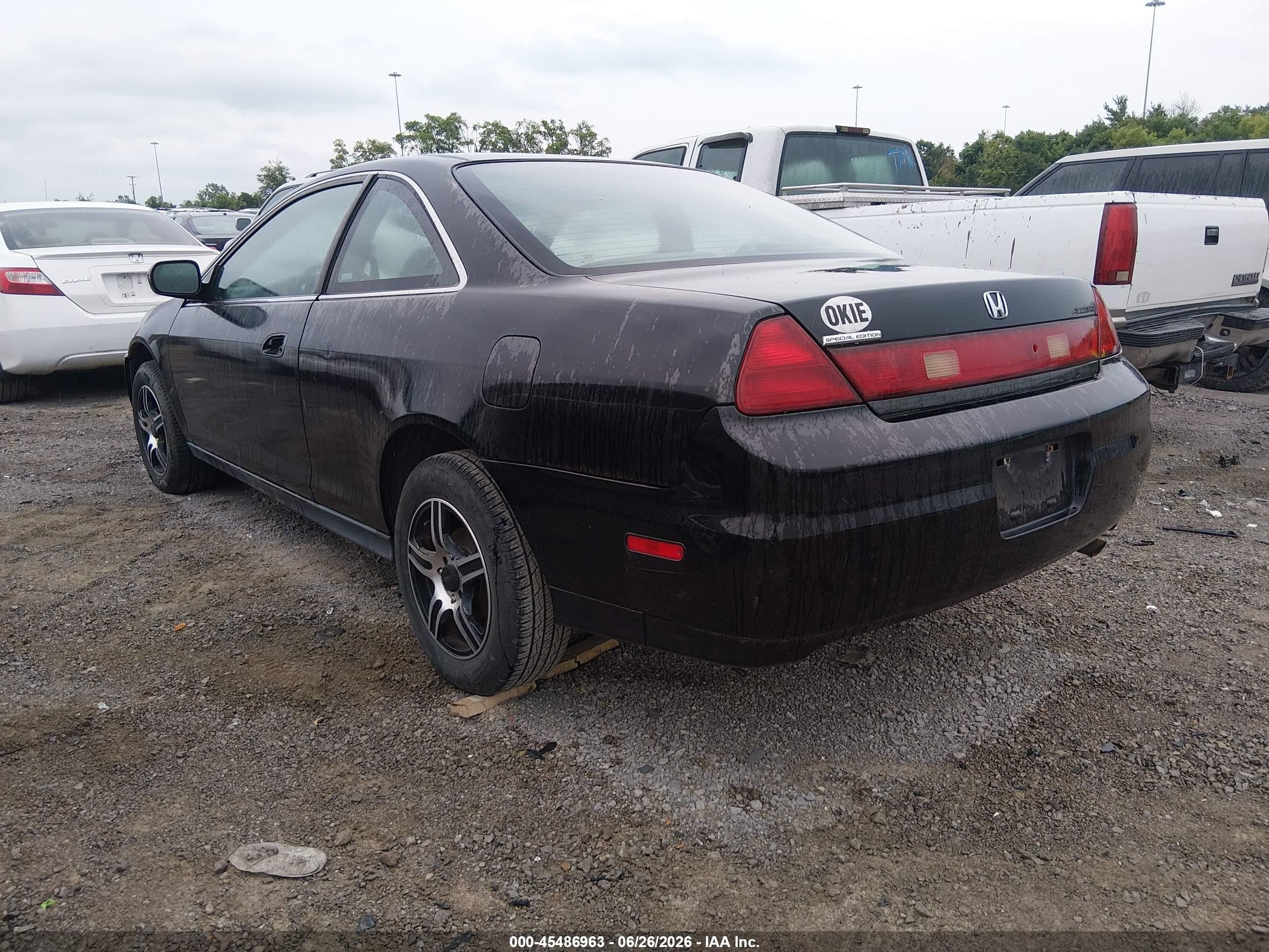 2002 Honda Accord 2.3 Se Black vin: 1HGCG322X2A025429