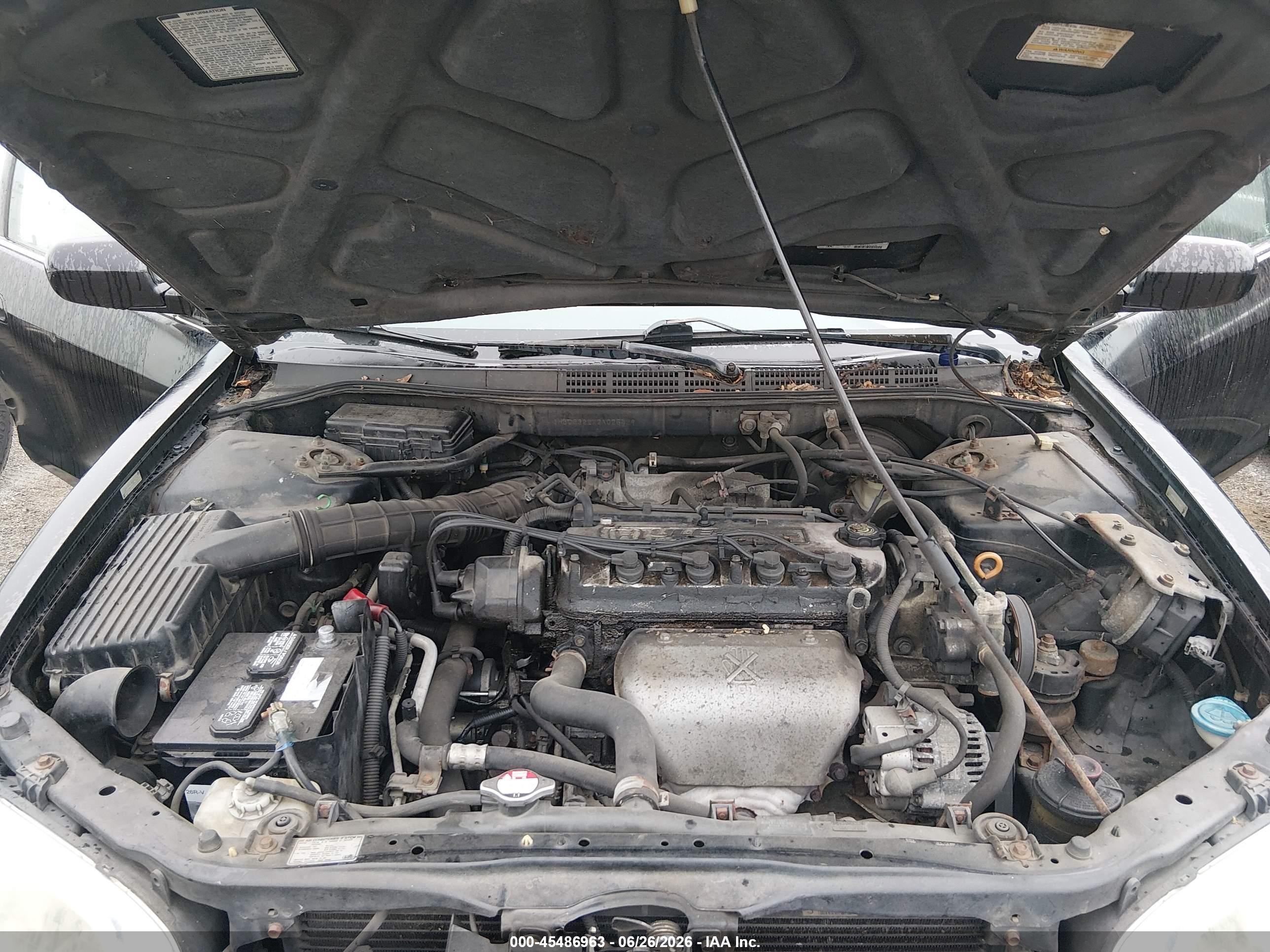 2002 Honda Accord 2.3 Se Black vin: 1HGCG322X2A025429