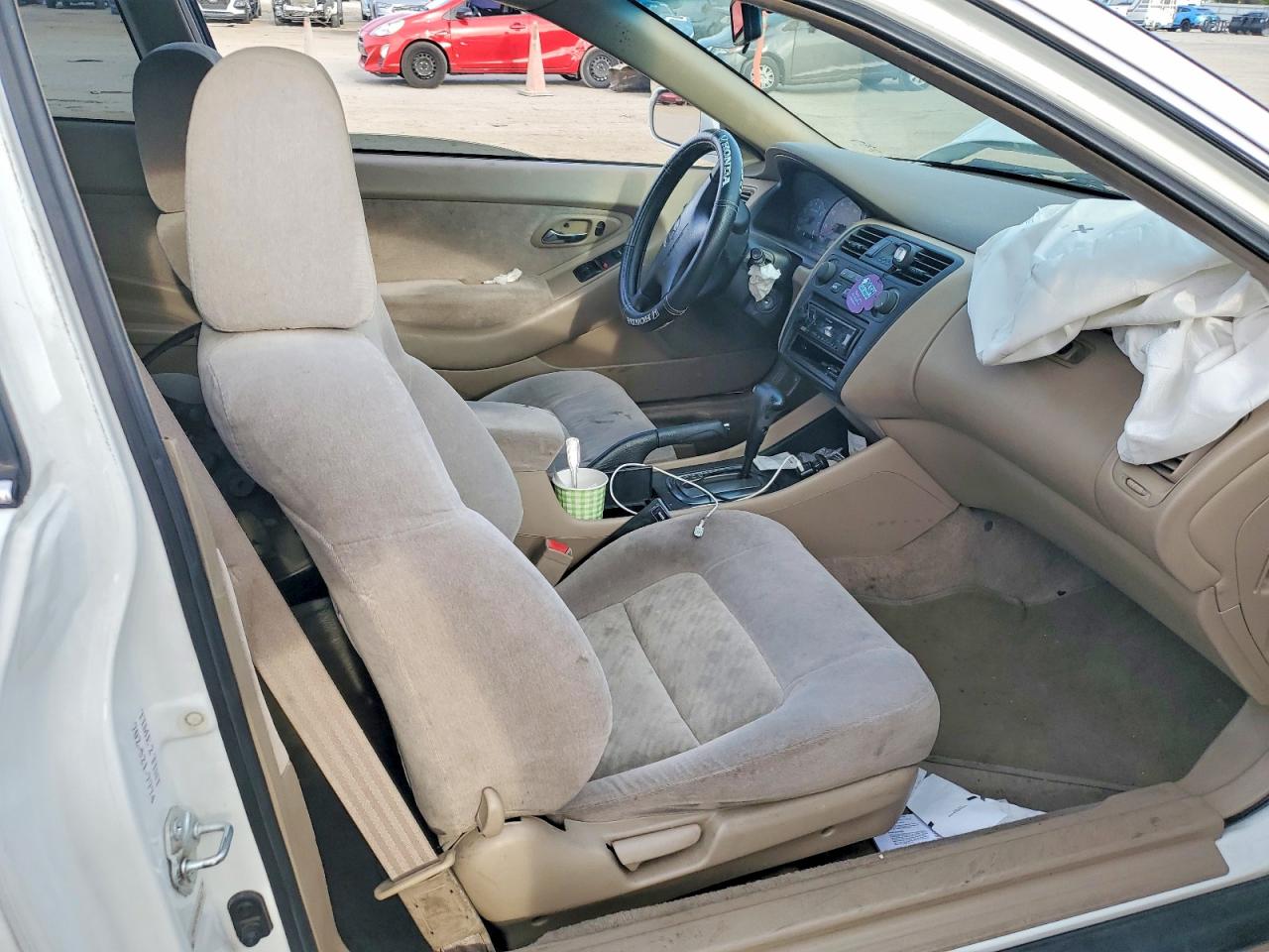 2001 Honda Accord Lx White vin: 1HGCG32471A032421