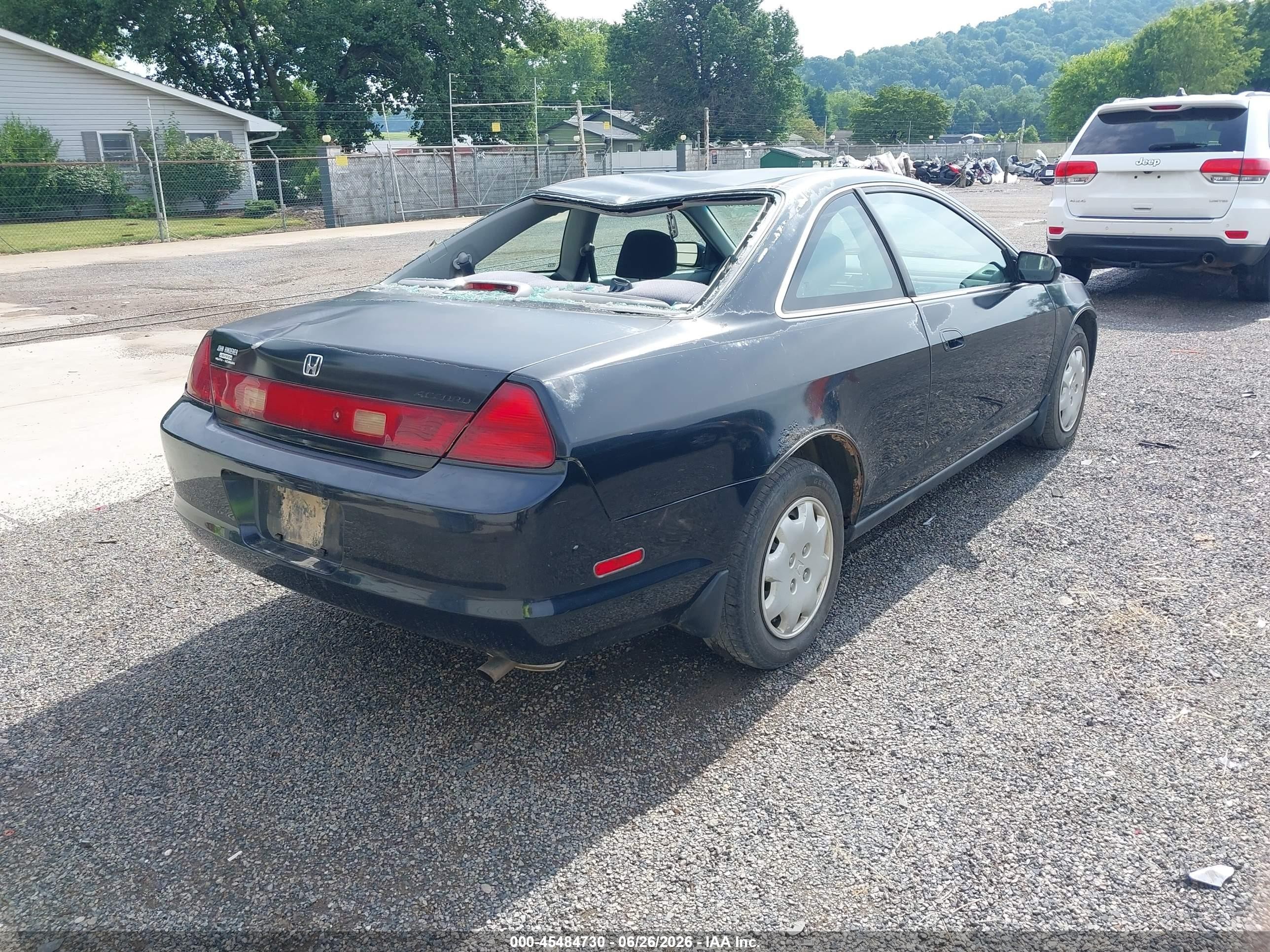 1998 Honda Accord Lx Black vin: 1HGCG3247WA006148