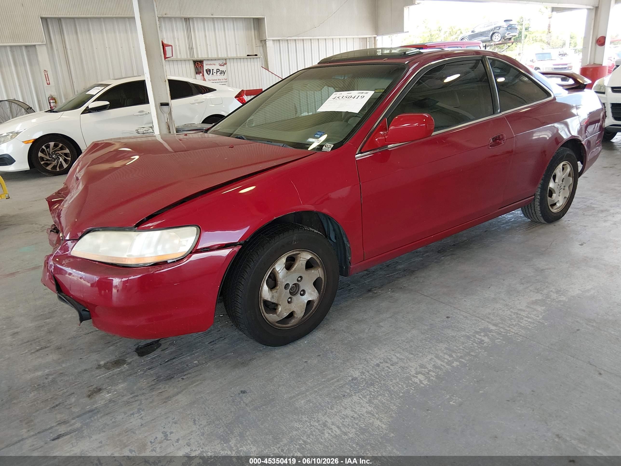 2000 Honda Accord 2.3 Ex Red vin: 1HGCG3252YA022754