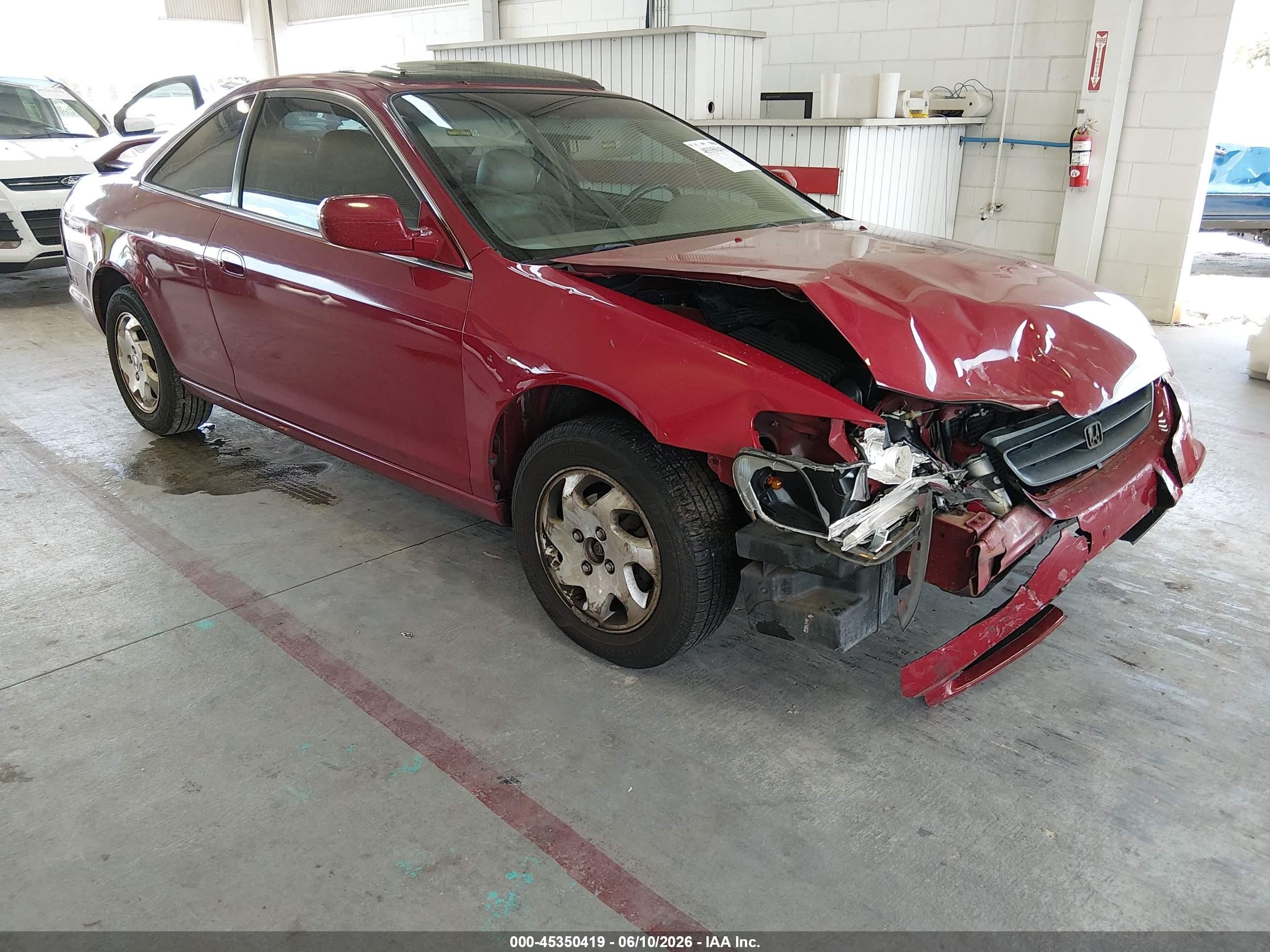 2000 Honda Accord 2.3 Ex Red vin: 1HGCG3252YA022754