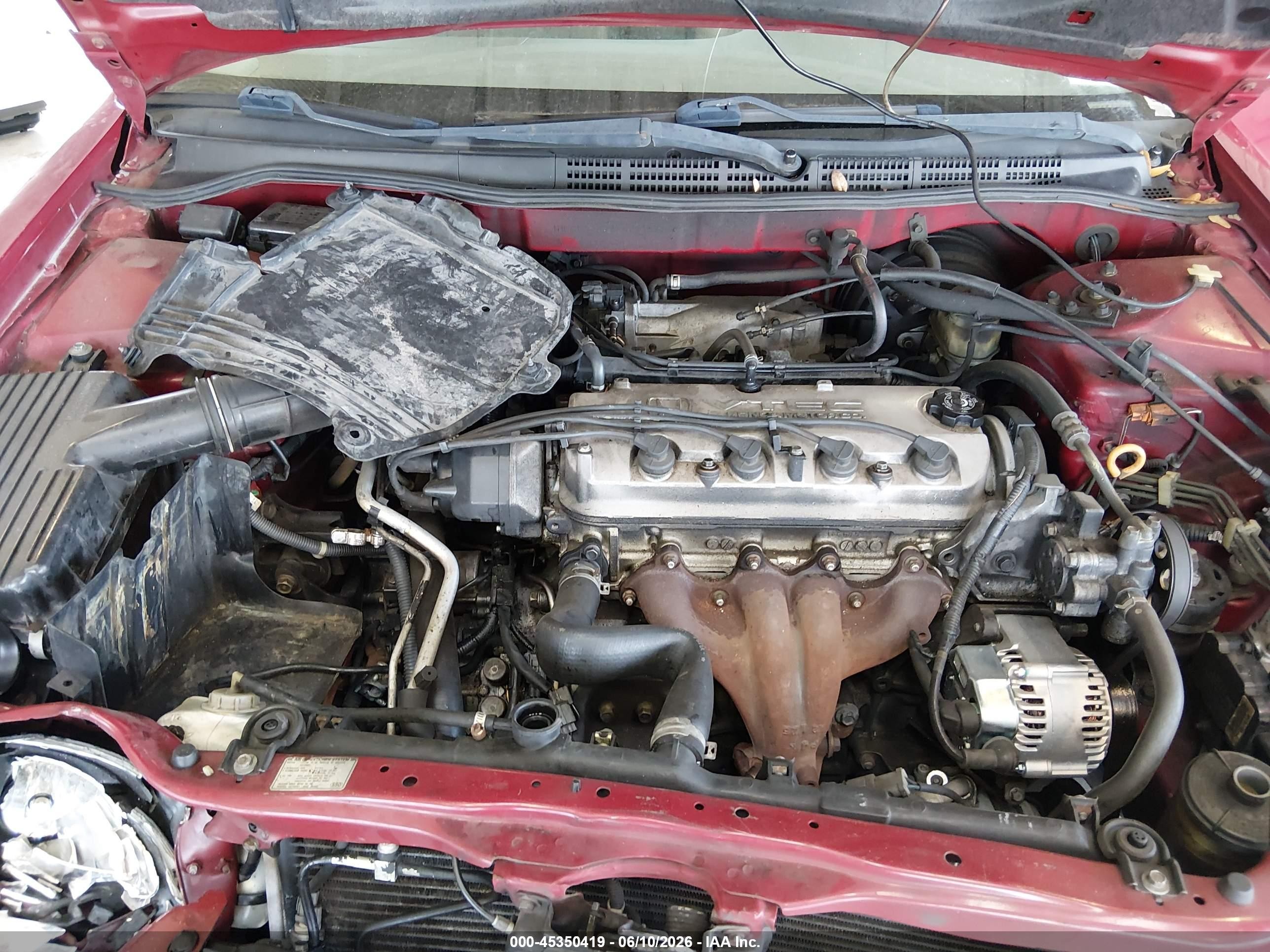 2000 Honda Accord 2.3 Ex Red vin: 1HGCG3252YA022754