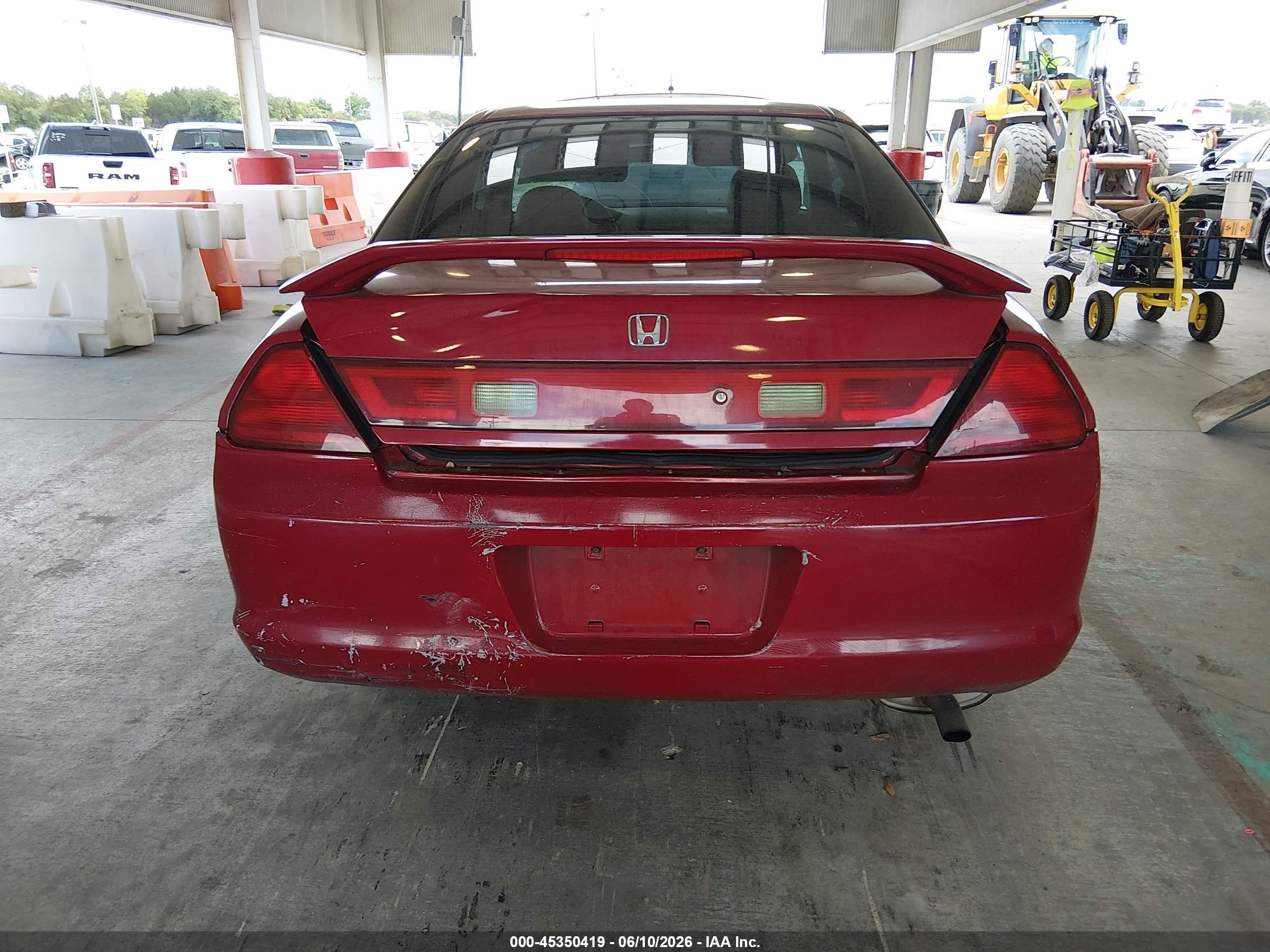 2000 Honda Accord 2.3 Ex Red vin: 1HGCG3252YA022754