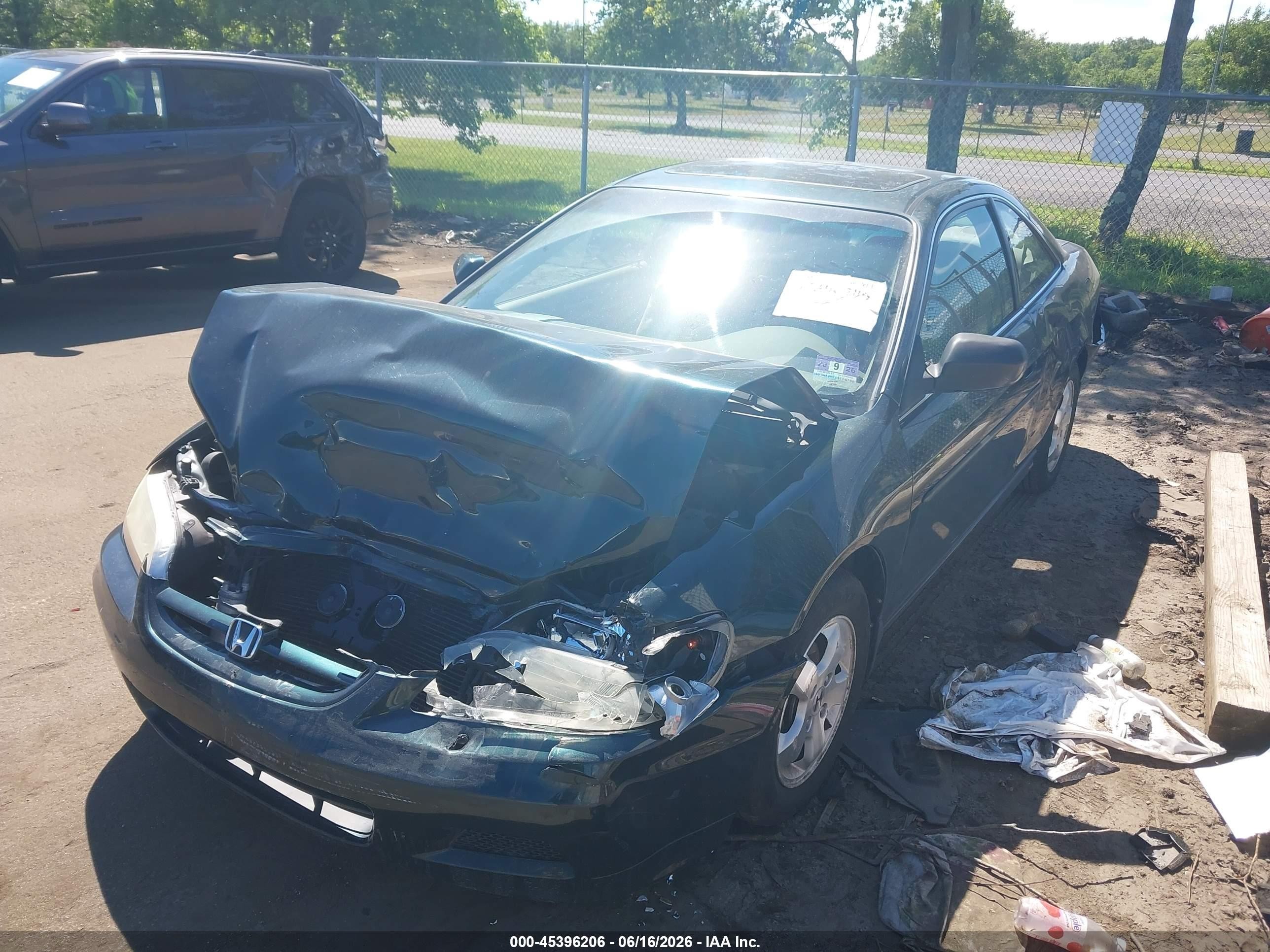 2001 Honda Accord 2.3 Ex Green vin: 1HGCG32541A032370