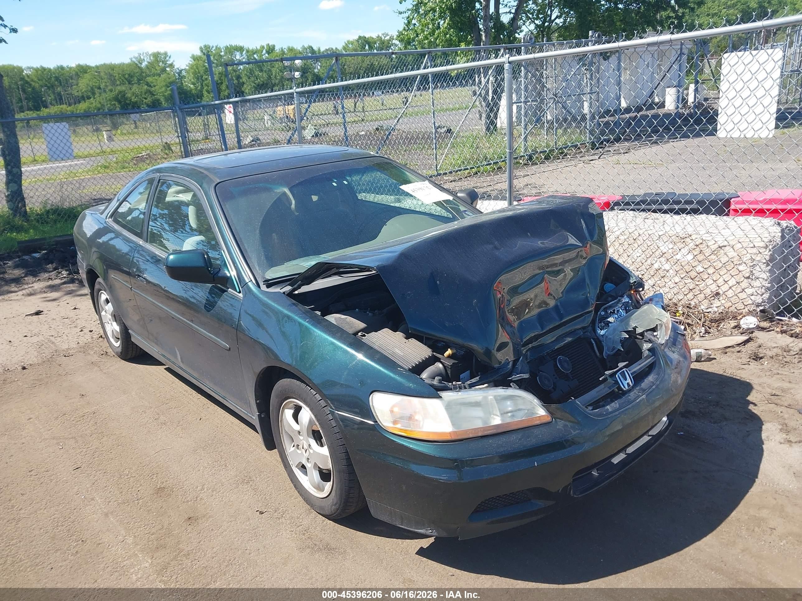 2001 Honda Accord 2.3 Ex Зеленый vin: 1HGCG32541A032370