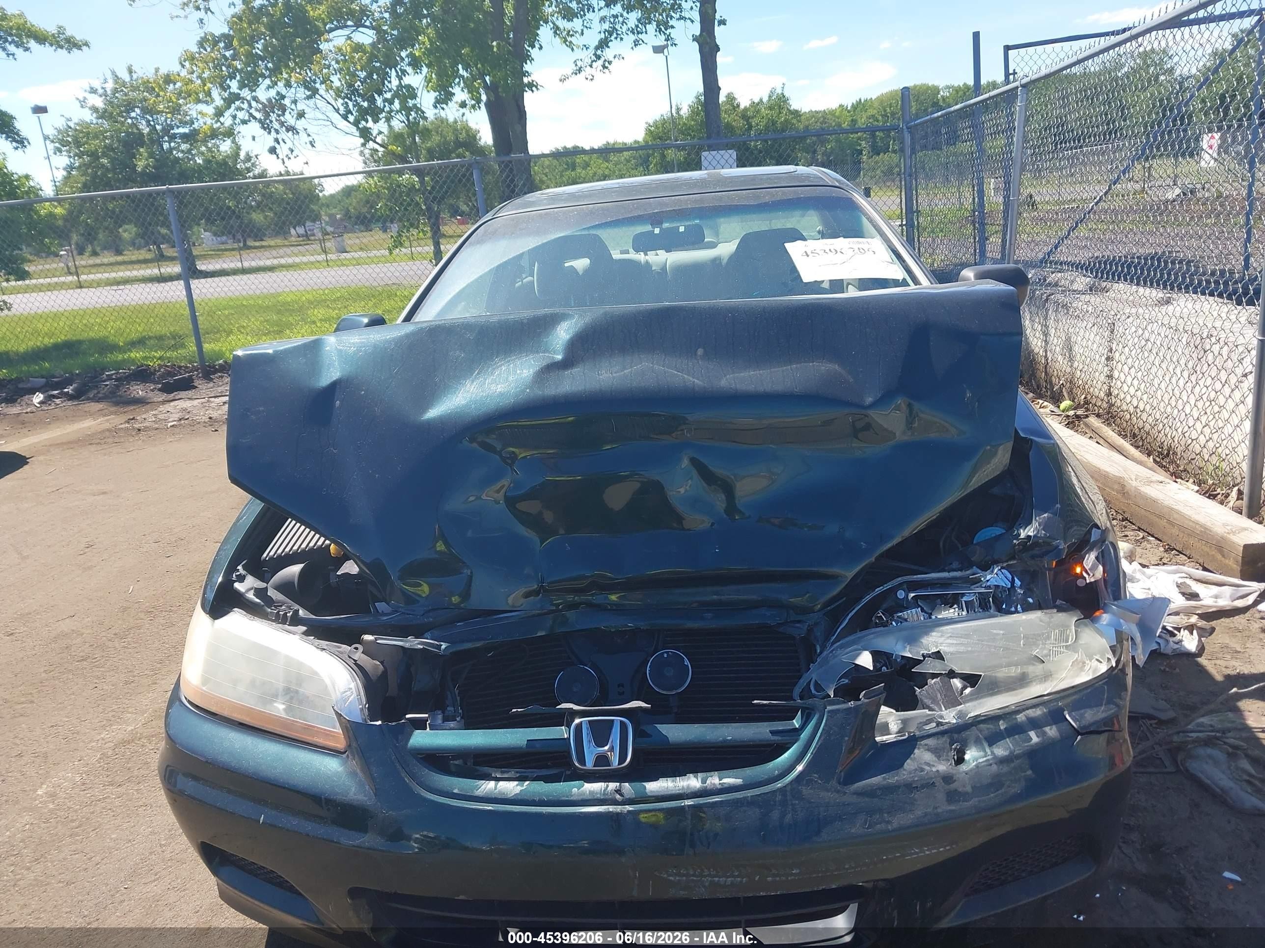 2001 Honda Accord 2.3 Ex Green vin: 1HGCG32541A032370