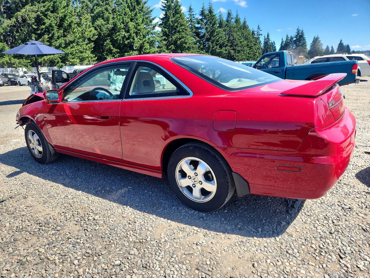 2002 Honda Accord Ex Red vin: 1HGCG325X2A033072