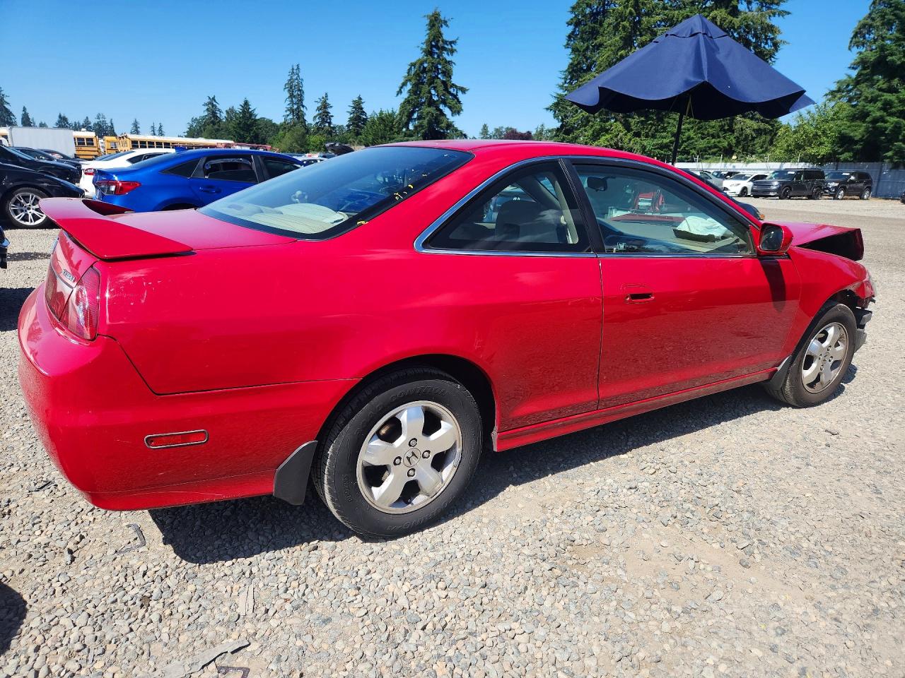 2002 Honda Accord Ex Red vin: 1HGCG325X2A033072