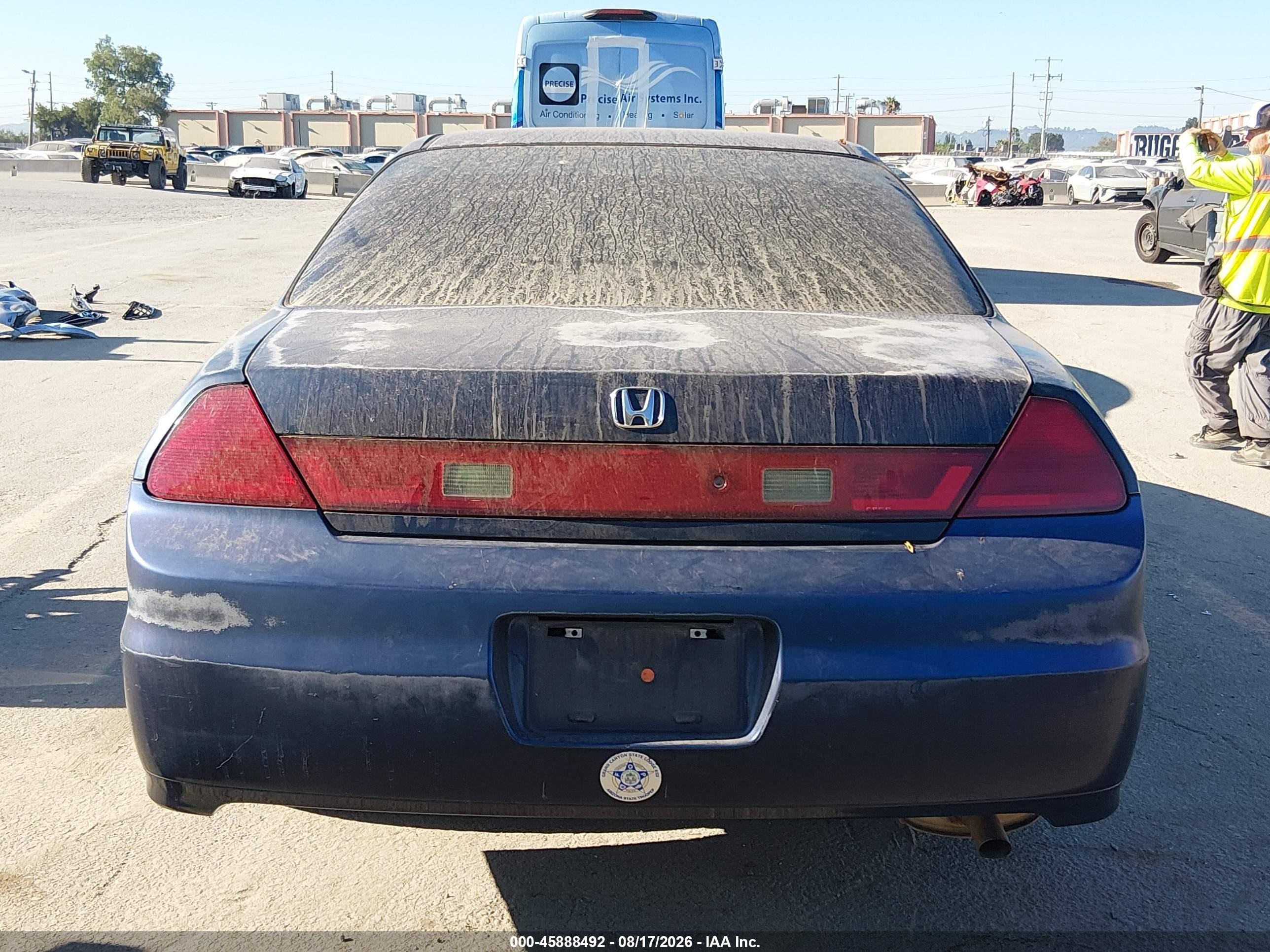 2002 Honda Accord 2.3 Ex Синий vin: 1HGCG32712A012757