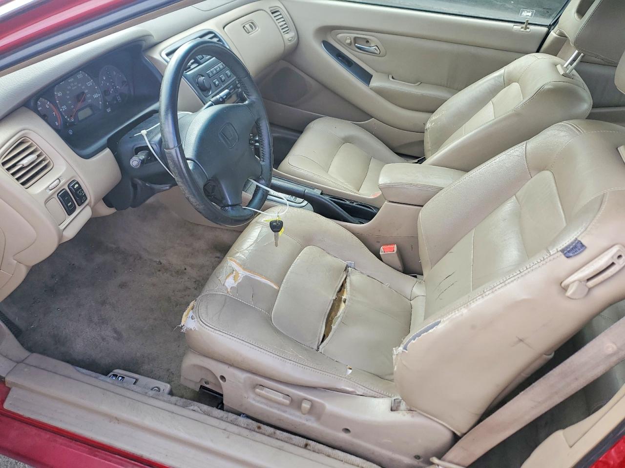2002 Honda Accord Ex Red vin: 1HGCG32732A012825