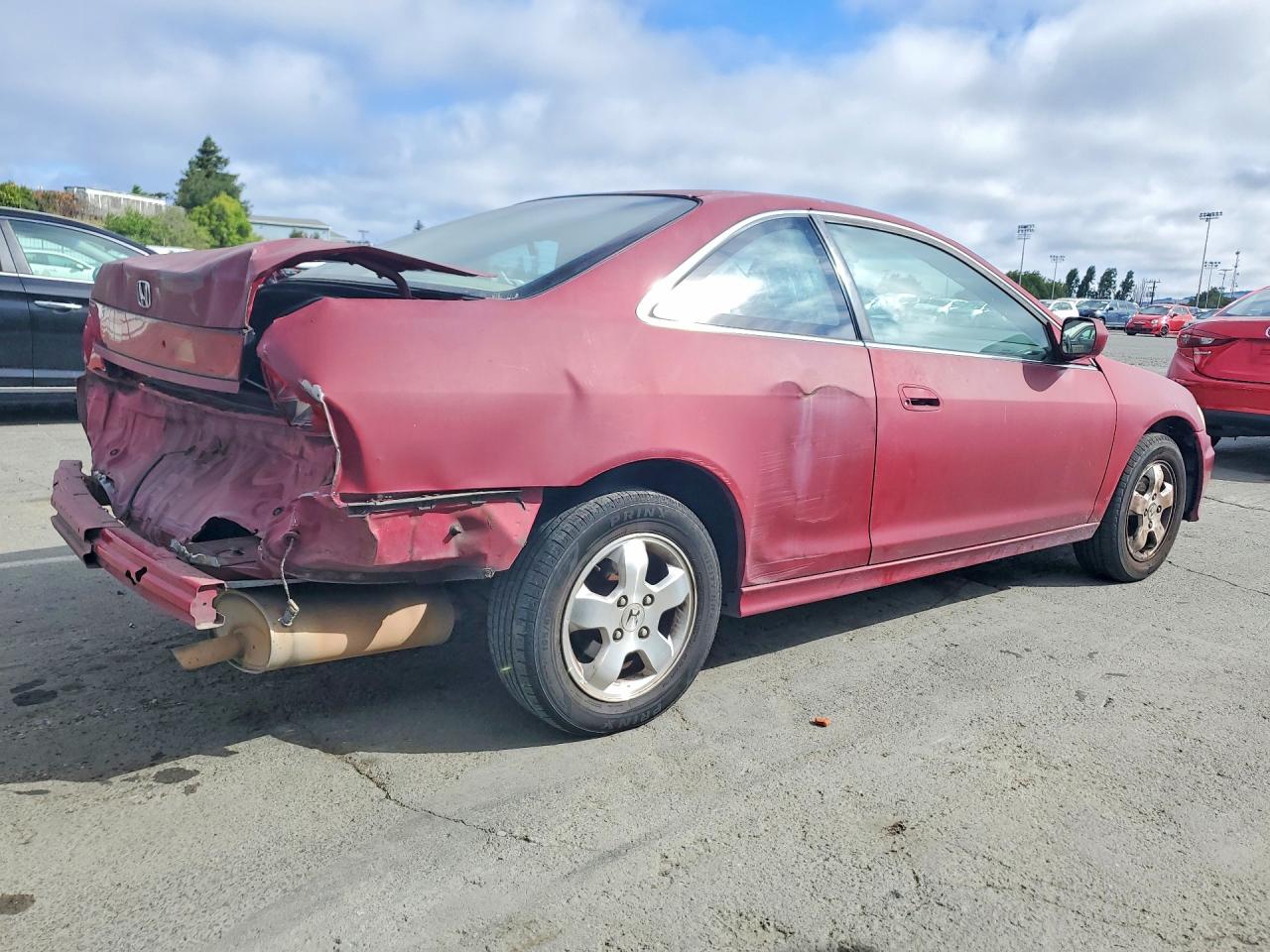 2002 Honda Accord Ex Red vin: 1HGCG32732A012825