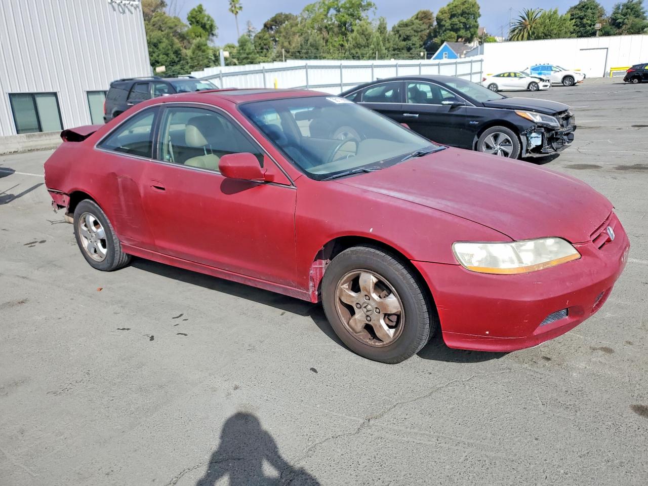 2002 Honda Accord Ex Red vin: 1HGCG32732A012825