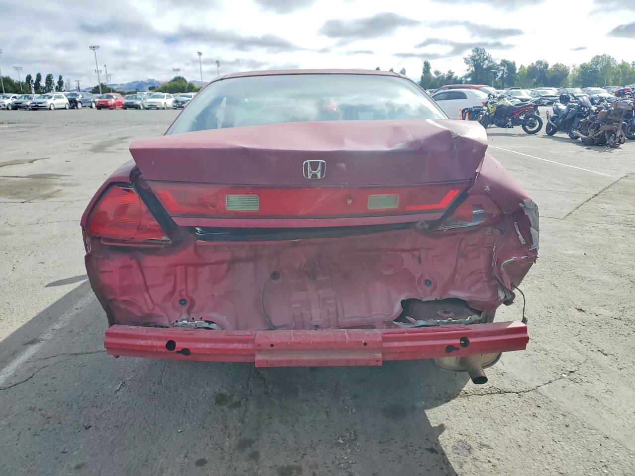 2002 Honda Accord Ex Red vin: 1HGCG32732A012825