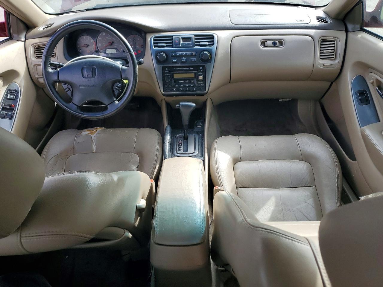 2002 Honda Accord Ex Red vin: 1HGCG32732A012825